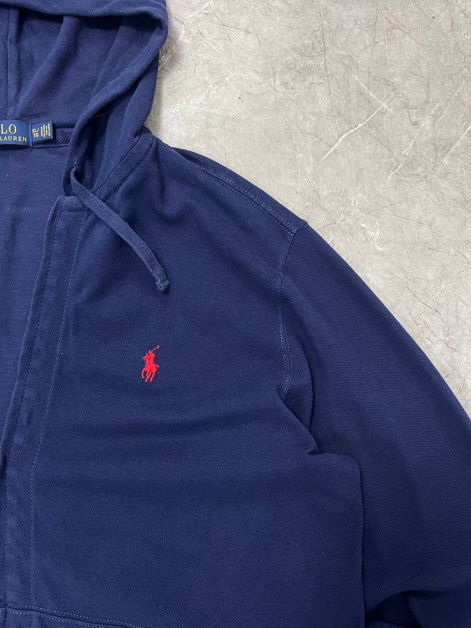 Polo Ralph Lauren Polo Ralph Lauren Zip Up Hoodie Pony Sweatshirt Navy Blue XL Size US XL / EU 56 / 4 - 8 Thumbnail