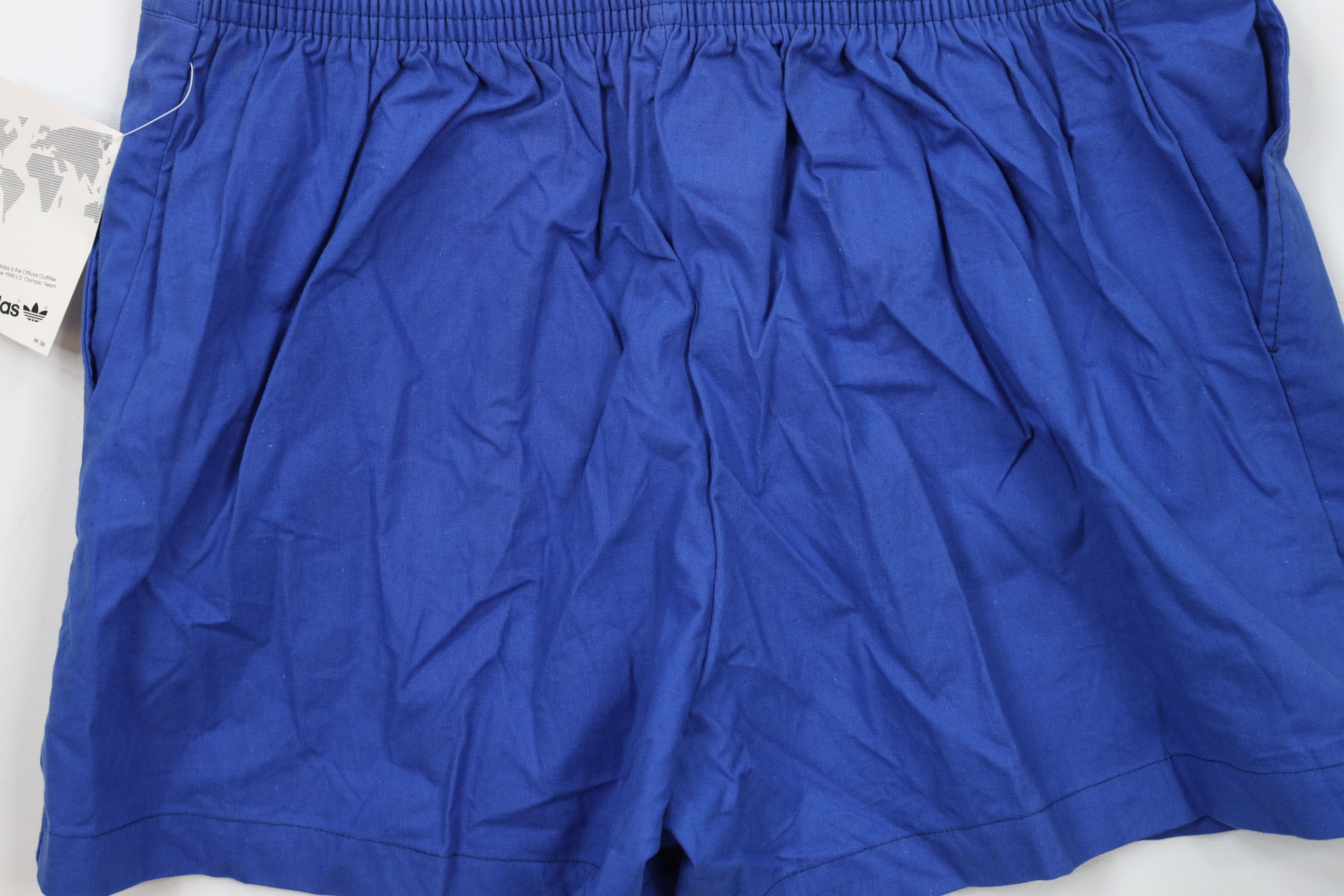 Adidas × Vintage Deadstock Vintage 80s Adidas Knee Tennis Golf Shorts Blue Size US 34 / EU 50 - 13 Thumbnail