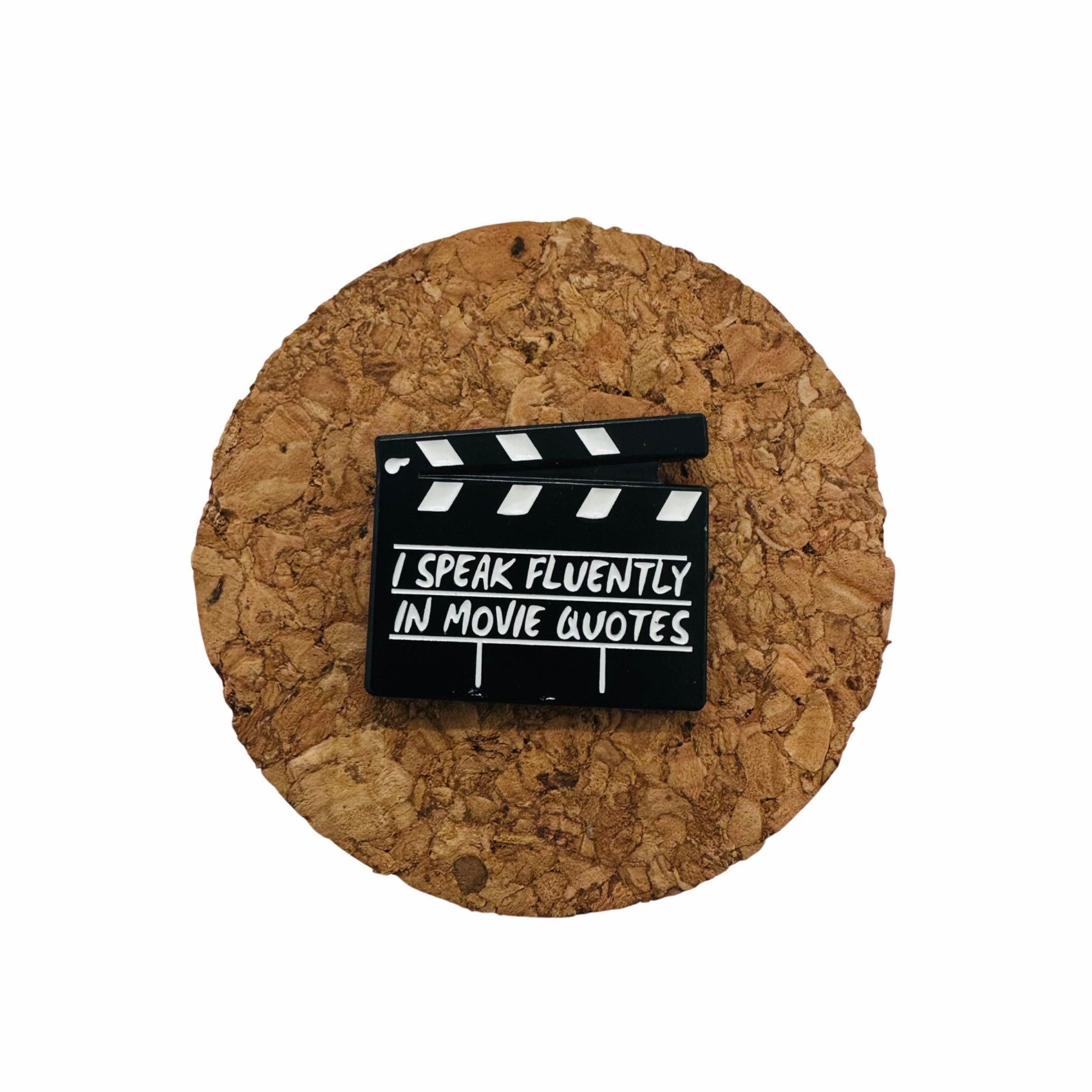 Other ✨Movie Set Clapboard Enamel Pin Speak Fluently In Movie Quot Size ONE SIZE - 3 Thumbnail