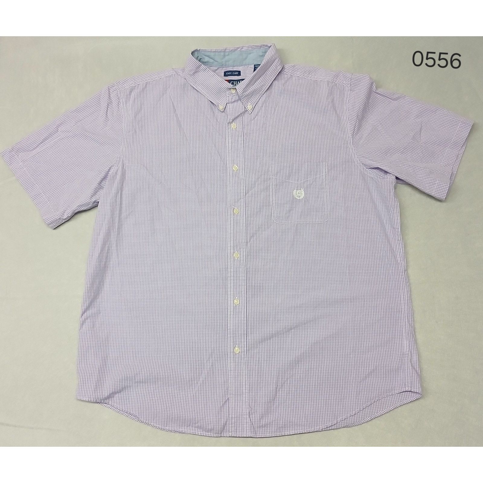 Chaps Chaps Purple (2XL) Single Pocket Button Dress Shirt Size US XXL / EU 58 / 5 - 1 Thumbnail