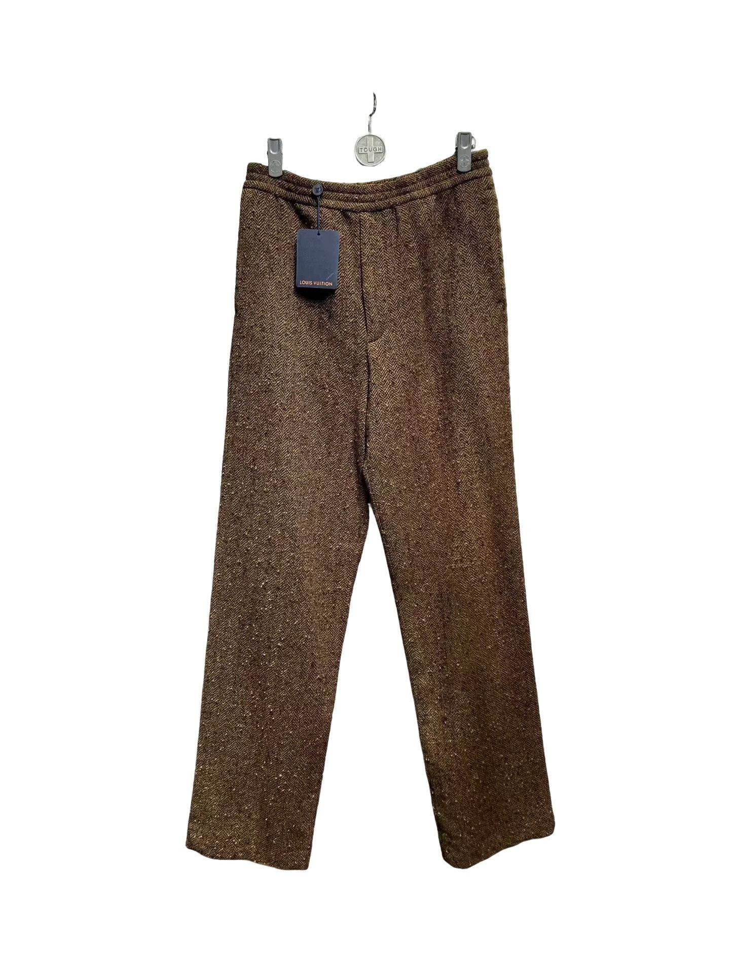 Louis Vuitton Louis Vuitton x Nigo Herringbone Wool Trousers 28 Size US 28 / EU 44 - 1 Thumbnail