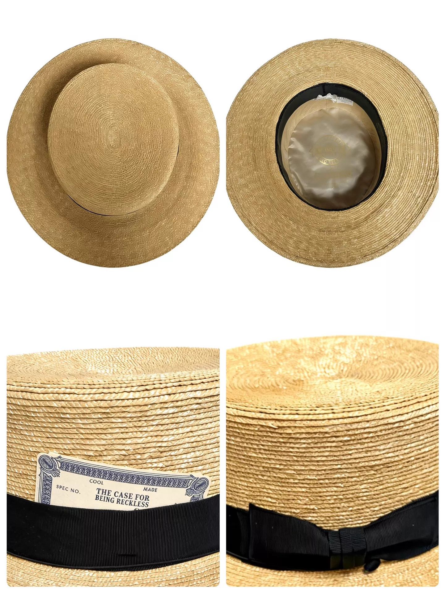 Other h.w dog&co Boater Hat natural 3 never worn Size ONE SIZE - 5 Thumbnail