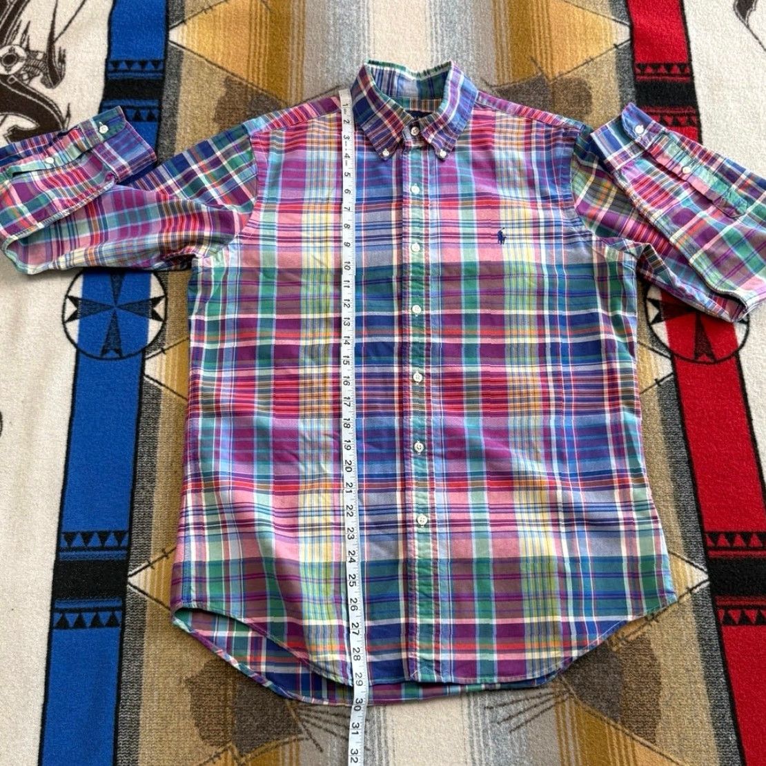 Ralph Lauren VINTAGE Ralph Lauren Shirt Plaid Button-Up Mens Long Sleeve M Size US M / EU 48-50 / 2 - 7 Thumbnail