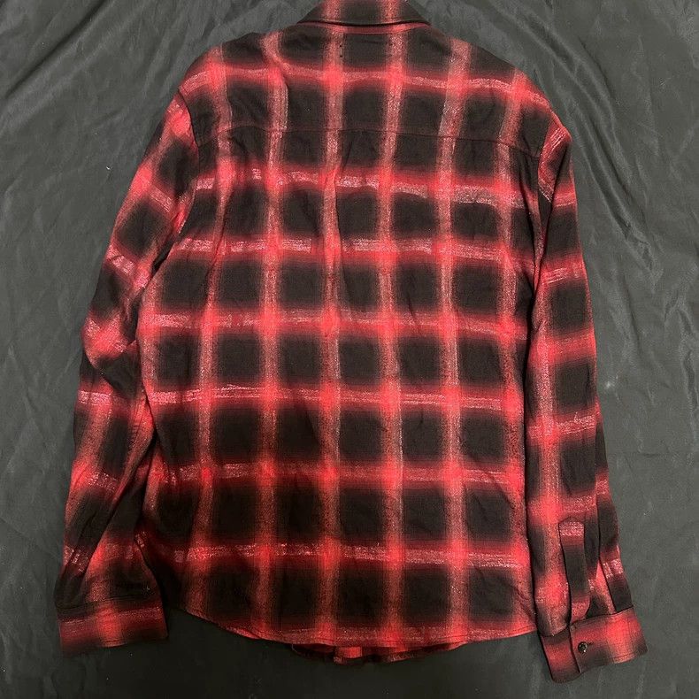 Amiri Amiri Black and red checkered glitter shirt Size US L / EU 52-54 / 3 - 2 Thumbnail