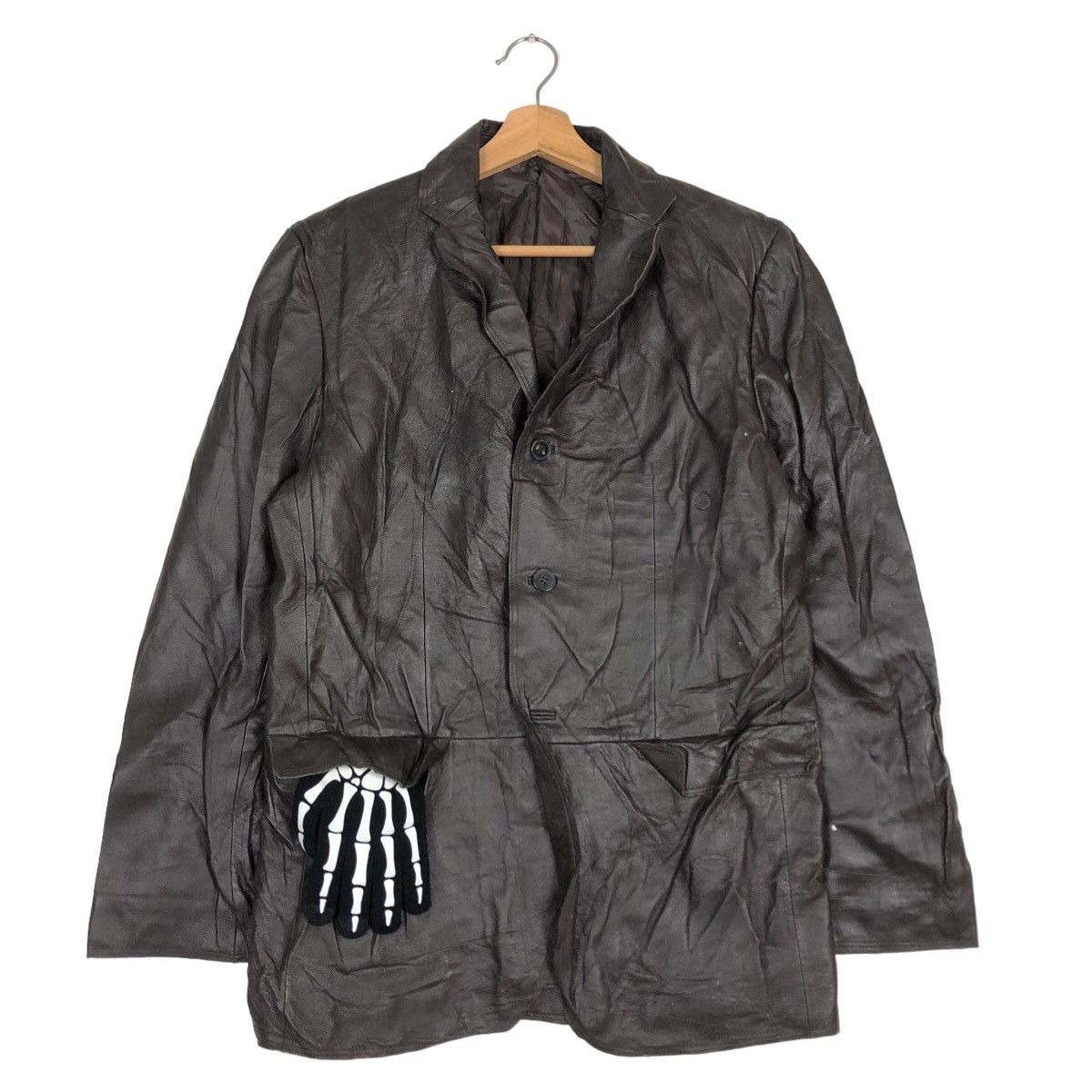Comme Ca Ism 🔥90’s Rare Genuine Leather Jacket Comme Ca Ism Japan Size US M / EU 48-50 / 2 - 2 Thumbnail