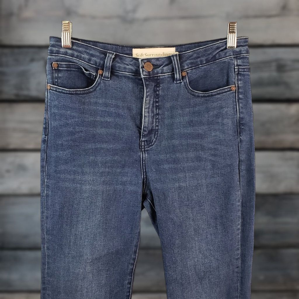 Soft Surroundings Soft Surroundings Womens Jeans Shirt Bootcut 6 Blue Medium Wash High Rise Urban Vintage No Size 28" / US 6 / IT 42 - 1 Thumbnail