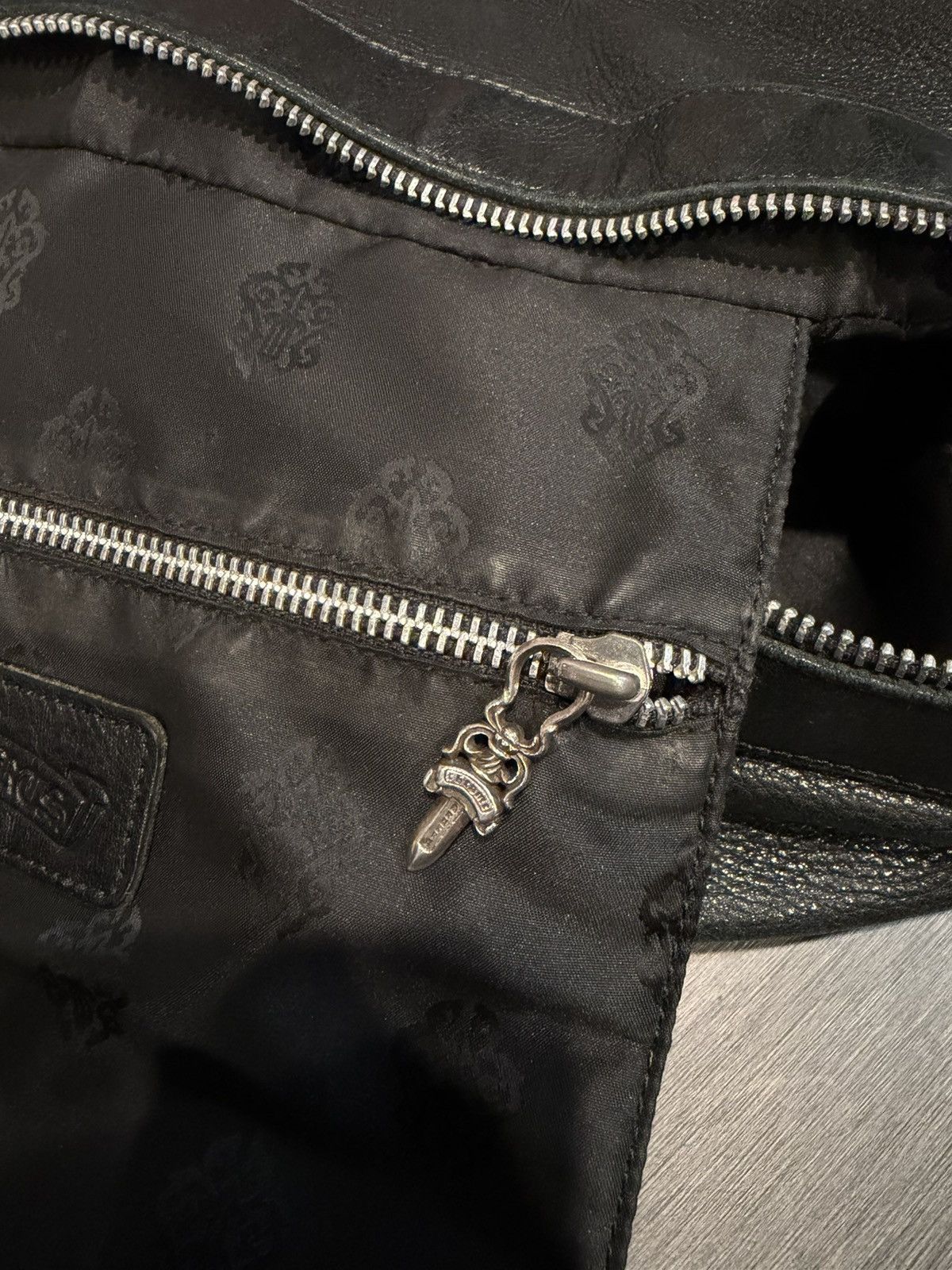 Chrome Hearts Chrome Hearrts 21 Patch Black Leather Bag Size ONE SIZE - 11 Thumbnail