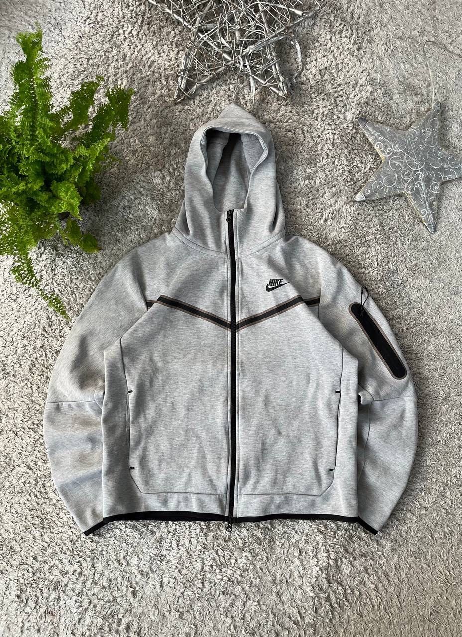 Nike × Vintage Nike Zip-Hoodie Tech-Fleece Streetwear Drill Logo Swoosh Size US M / EU 48-50 / 2 - 1 Thumbnail