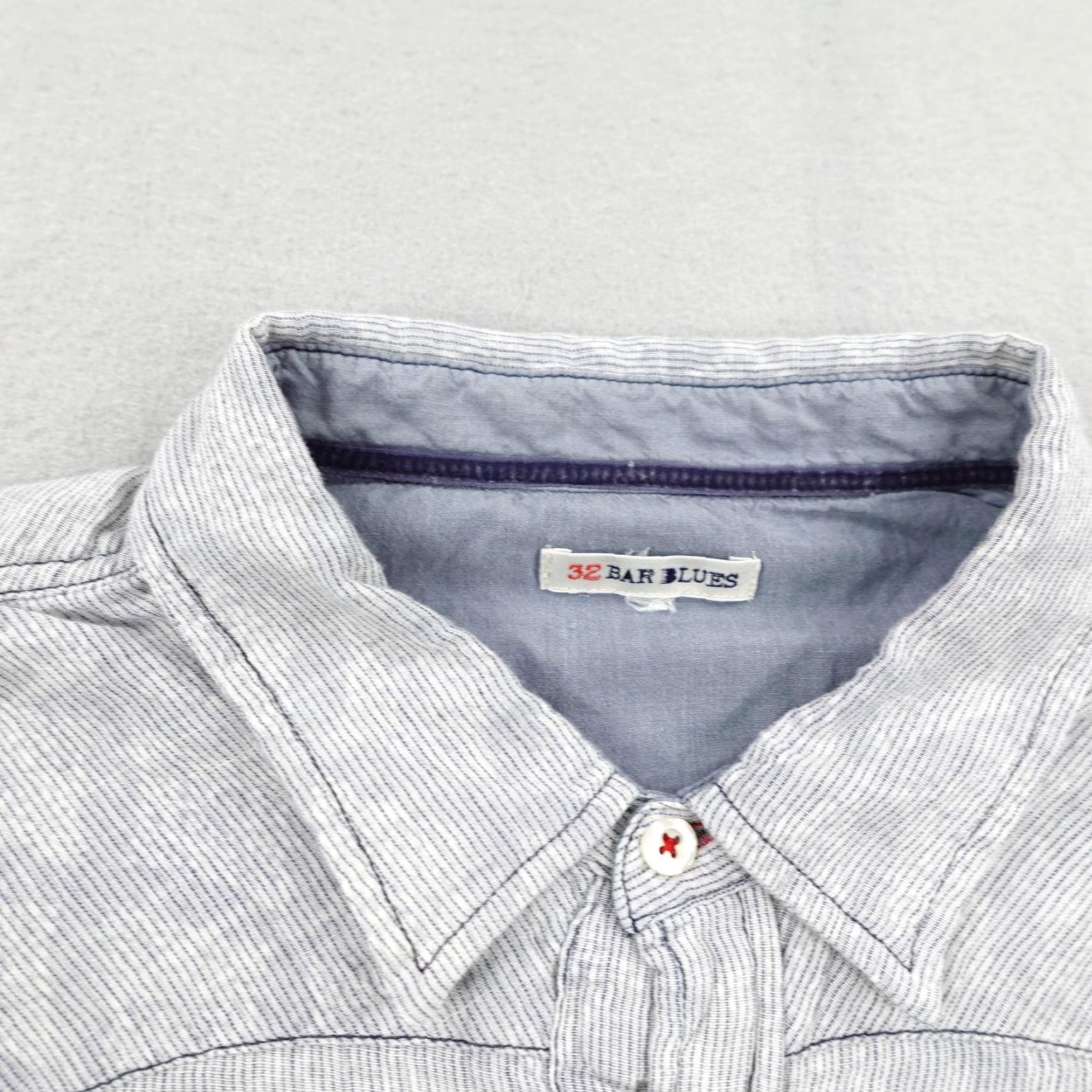 Vintage VINTAGE 32 Bar Blues Flannel Shirt Men's 2XL Gray Geometric Bud Light Pearl Snap Western Beer Outdoor Size US XXL / EU 58 / 5 - 2 Thumbnail