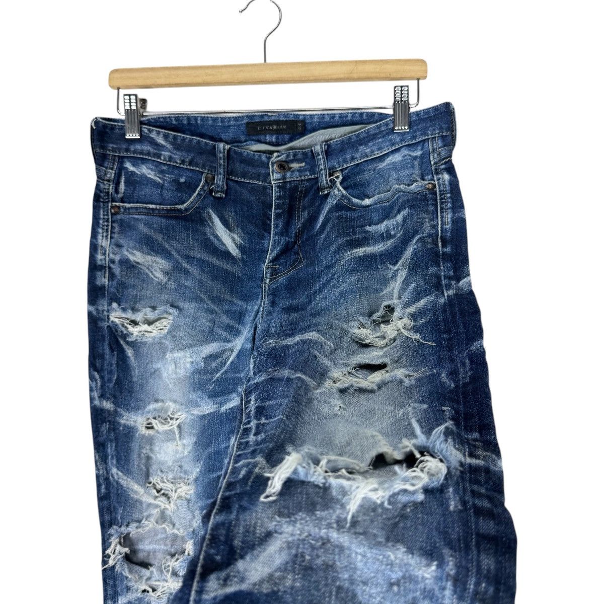 CIVARIZE ☀️CIVARIZE DISTRESSED SLIM FIT DENIM JEANS PANT Size US 30 / EU 46 - 8 Thumbnail