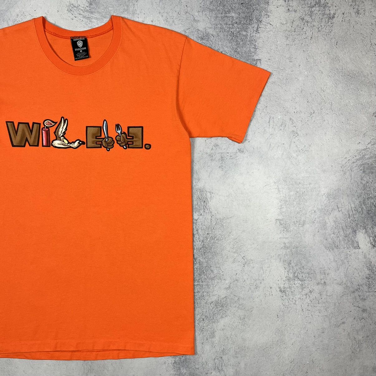 Warner Bros Vintage Wile E Coyote cartoon humor tee 1998 Size US S / EU 44-46 / 1 - 10 Thumbnail