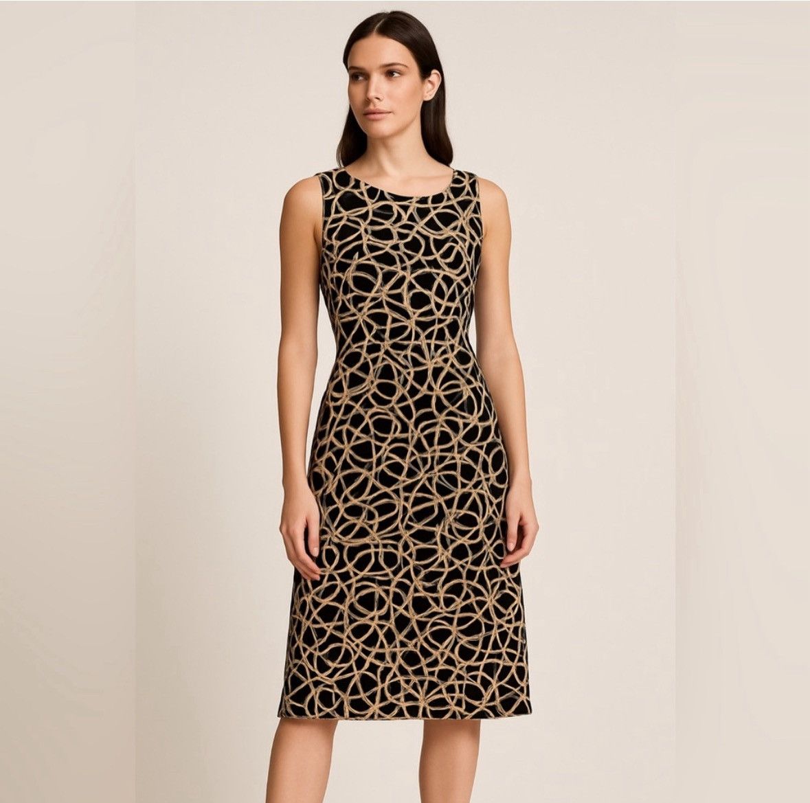 Diane von Furstenberg Diane von Furstenberg Geometric Print Sleeveless Midi Dress Size S / US 4 / IT 40 - 1 Thumbnail