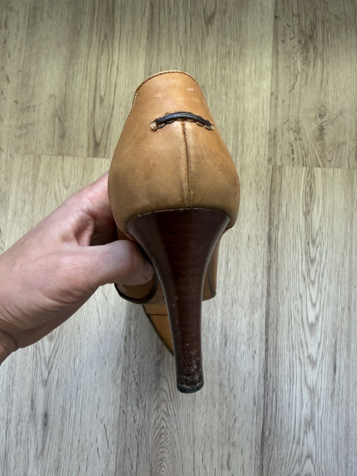 Ralph Lauren Purple Label Ralph Lauren Collection Italy Leather Loafer Pumps Tan High Size US 9.5 / IT 39.5 - 21 Thumbnail