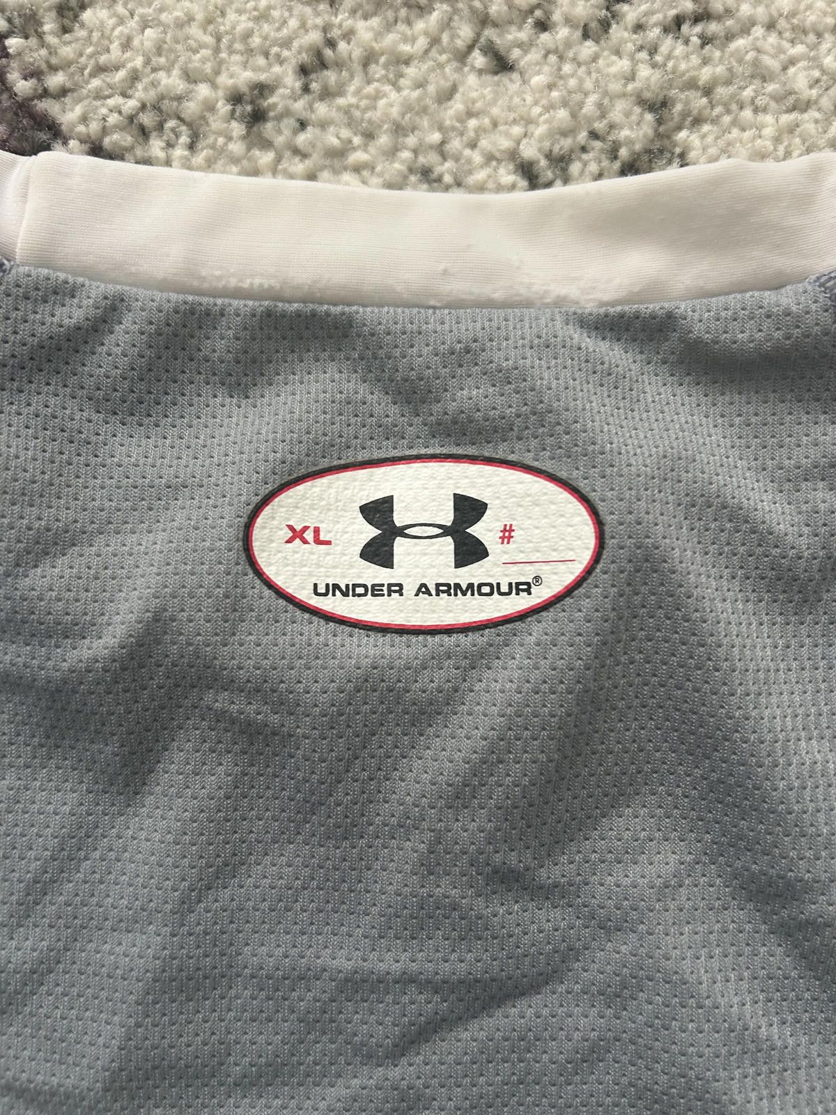 Under Armour Under Armour Compression Tee – White/Silver Tech Mesh Size US XL / EU 56 / 4 - 7 Thumbnail
