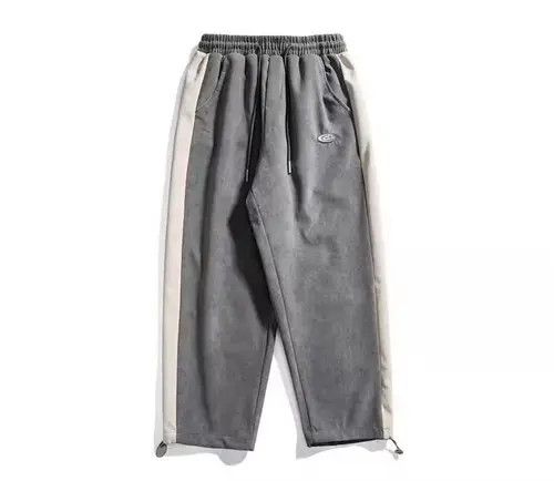 You As 20AW Indigo Union Japan Grey Pleuche Patchwork Sweatpants Size US 31 - 1 Thumbnail