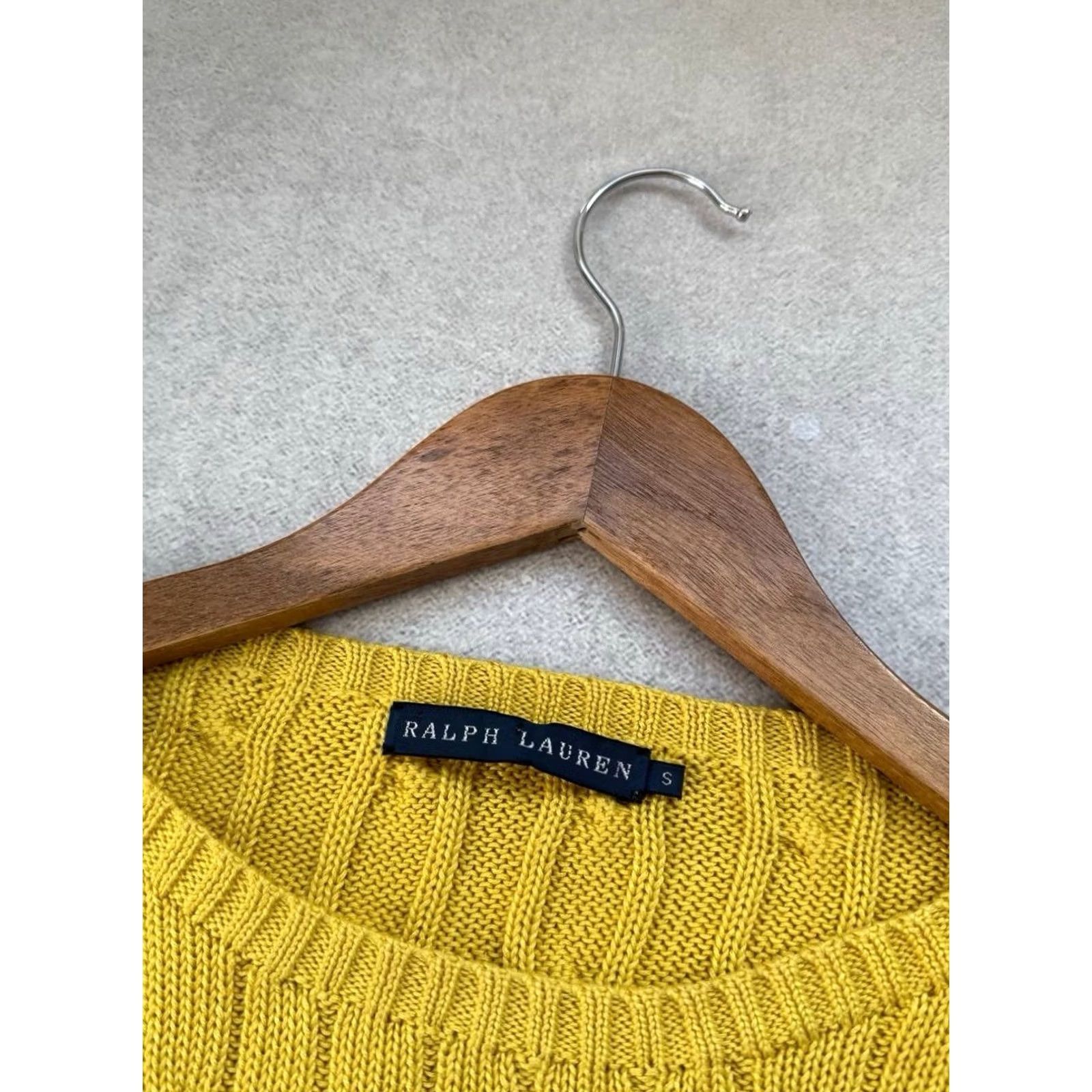 Polo Ralph Lauren VINTAGE Polo Ralph Lauren Sweater Woman Crew Neck Knit Yellow S Polo Ralph Lauren Woman Knit Sweater Yellow S Size S / US 4 / IT 40 - 5 Thumbnail