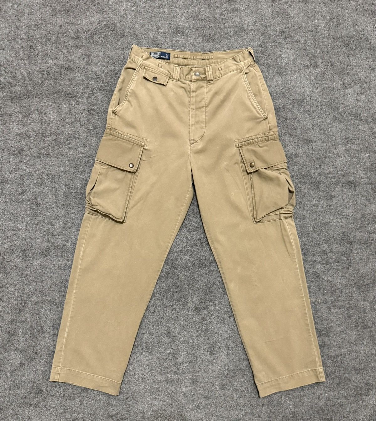 Polo Ralph Lauren Vintage Polo Ralph Lauren 67 Chino Cargo Pants Khaki 32x32 Size US 32 / EU 48 - 1 Thumbnail