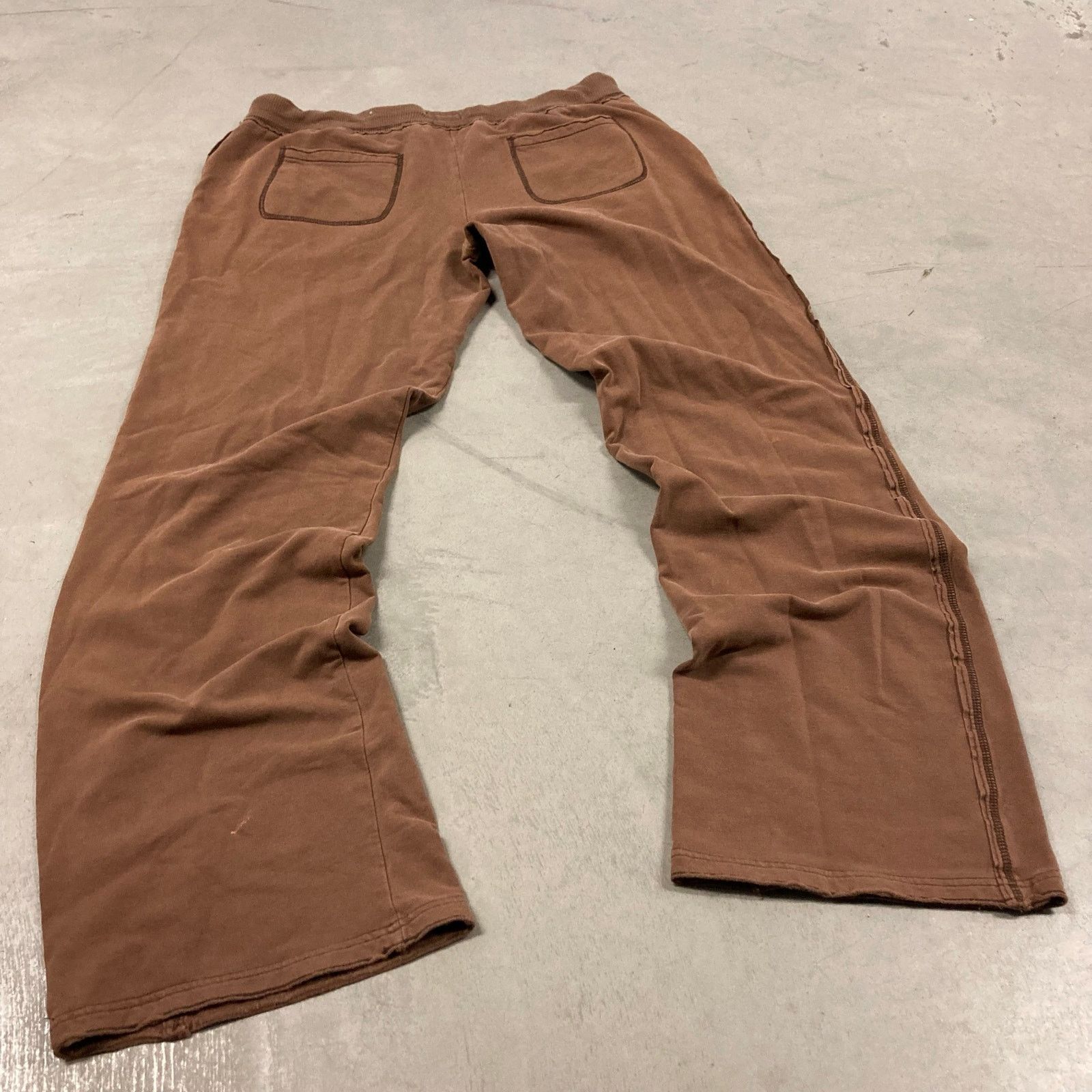 Vintage Y2K Maurices low rise distressed flared sweatpants 31x30 Size 31" - 2 Thumbnail