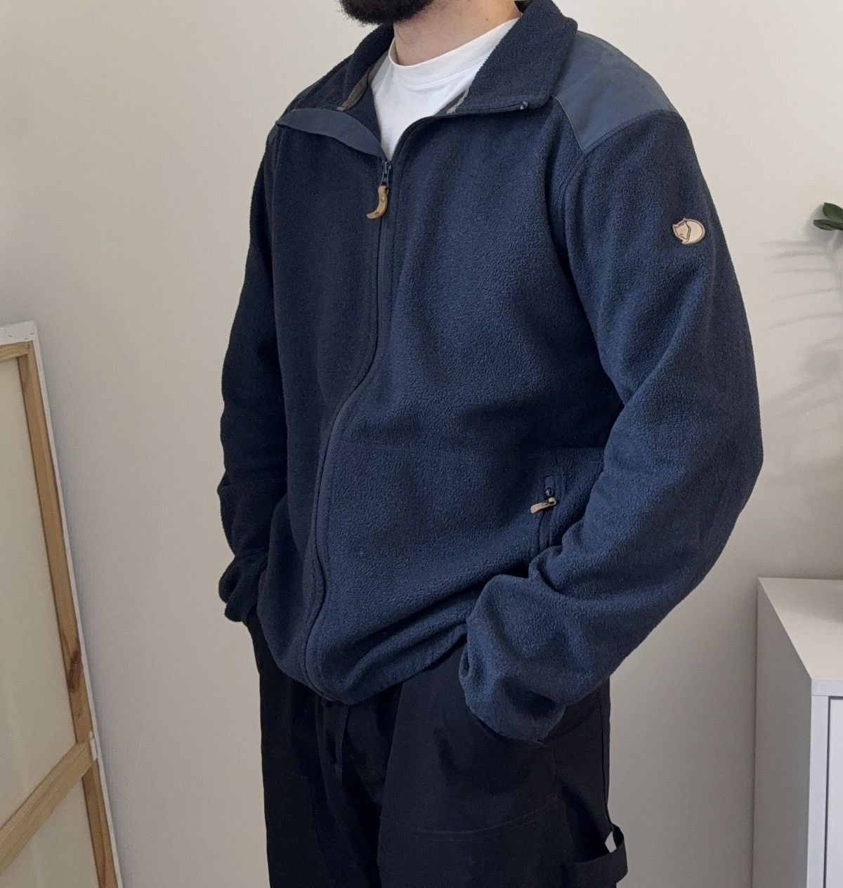 Fjallraven Fjallraven Sten Navy Outdoor Gorpcore Fleece Jacket Size US L / EU 52-54 / 3 - 1 Thumbnail