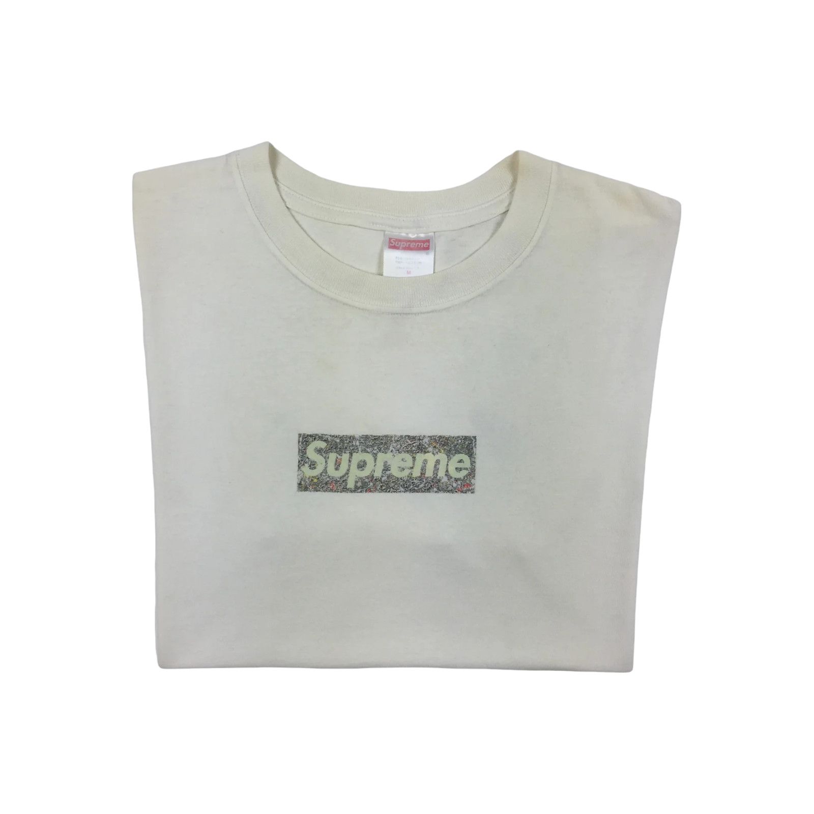 Supreme 1999 Supreme Jackson Pollock White Box Logo Tee Size US M / EU 48-50 / 2 - 1 Thumbnail