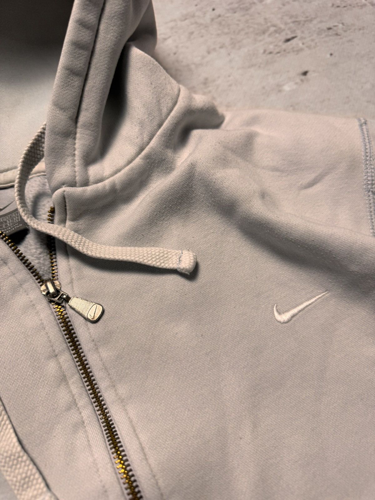 Nike × Vintage NIKE VINTAGE BASIC LOGO OVERSIZE BOXY ZIP HOODIE Size US L / EU 52-54 / 3 - 4 Thumbnail