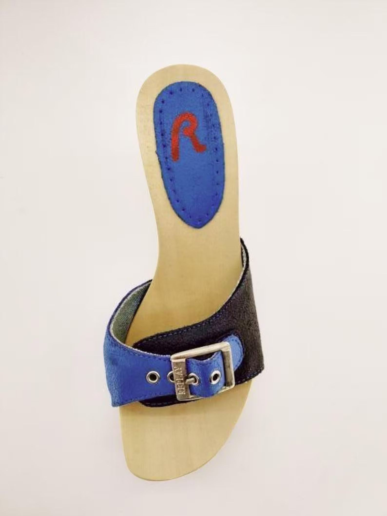 Replay Y2K Replay Blue Leather Studded Wooden Mules – EU36 / US 6.5 Size US 6.5 / IT 36.5 - 5 Thumbnail