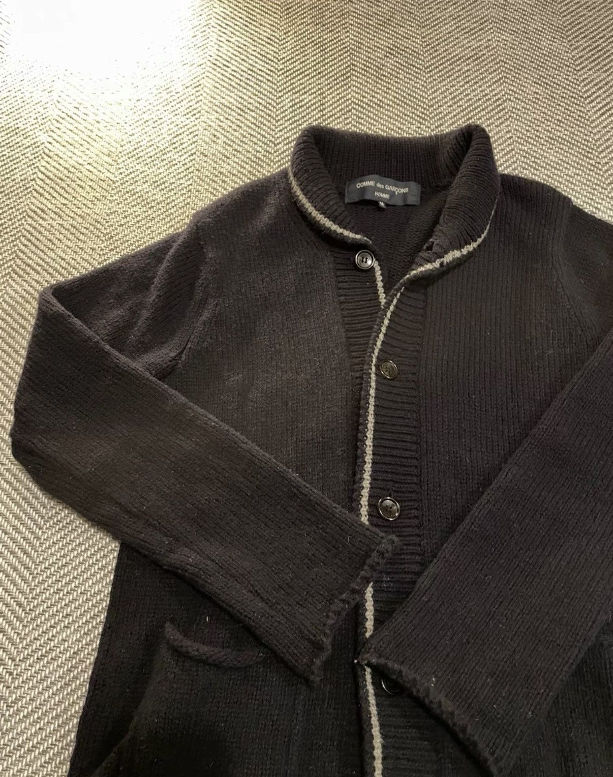 Comme des Garcons COMME DES GARCONS HOMME Wool Knit Cardigan K24 Size US M / EU 48-50 / 2 - 6 Thumbnail