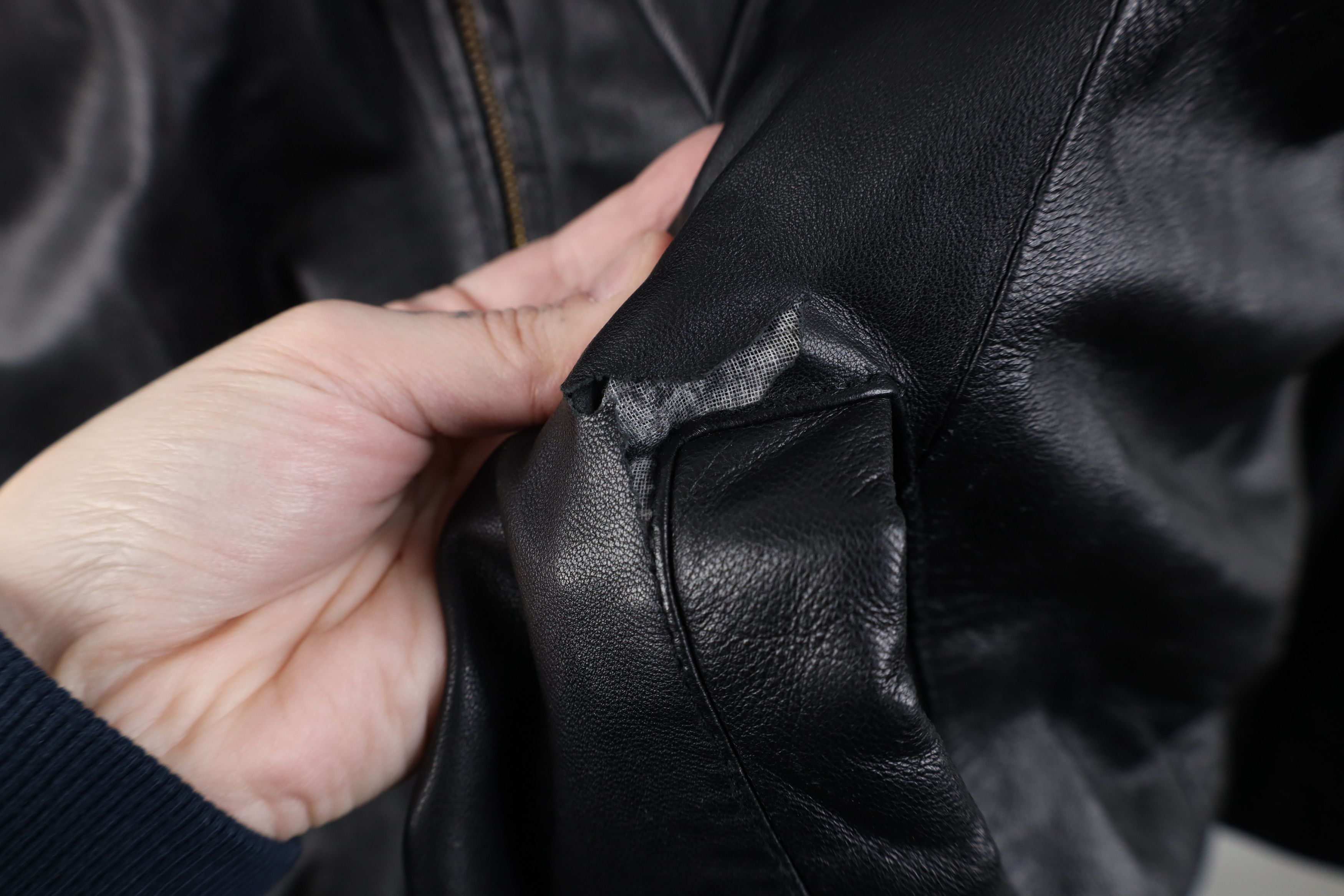 Vintage Vintage 90s Streetwear Soft Leather Full Zip Jacket Black Size US XL / EU 56 / 4 - 4 Thumbnail
