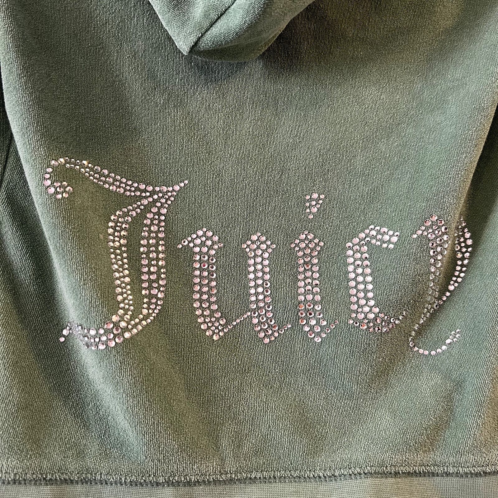 Juicy Couture Juicy Couture Og Big Bling Hoodie in Green size S cotton Size S / US 4 / IT 40 - 6 Thumbnail