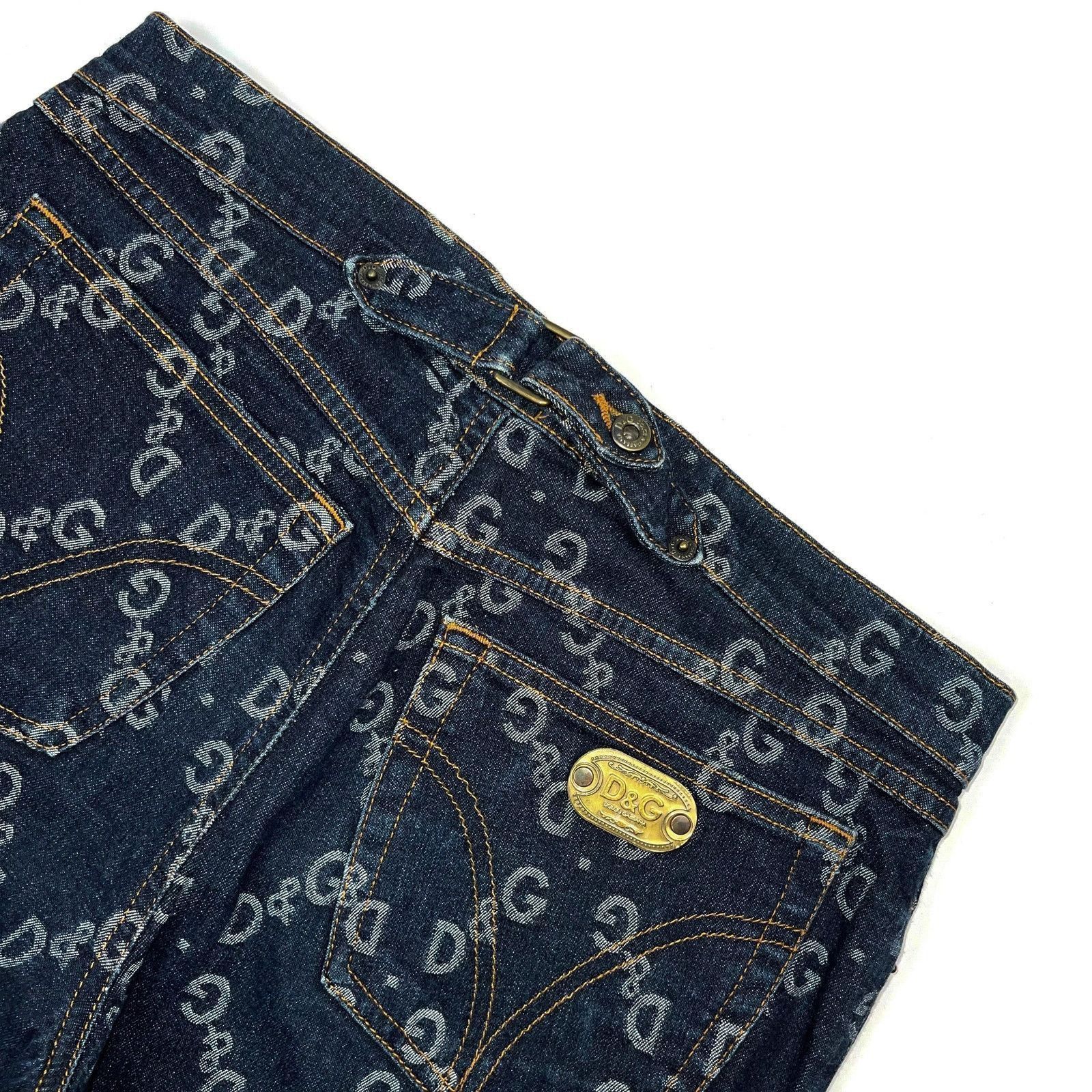 Dolce & Gabbana Dolce & Gabbana Full Pattern DG Monogram Denim Jeans Pants Size US 30 / EU 46 - 4 Thumbnail