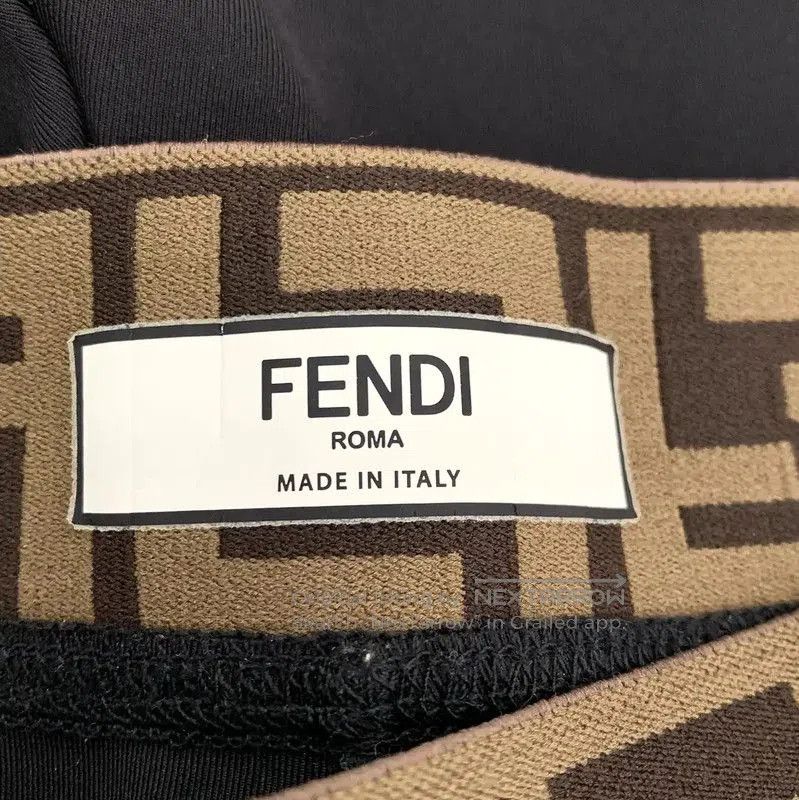 Fendi Fendi Women's Black Shorts with Logo Detail . Size 23" - 5 Thumbnail