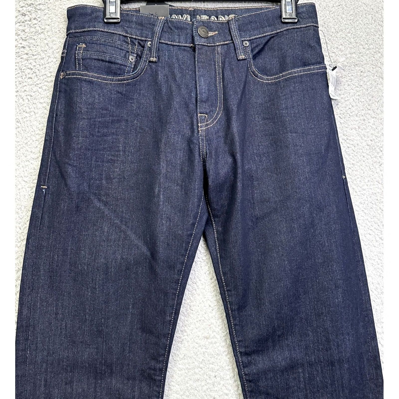 Vintage Mavi Jeans Zach Mens 29X32 Blue Dark Wash Straight Stretch 5-Pocket Denim NEW Size US 29 - 3 Thumbnail