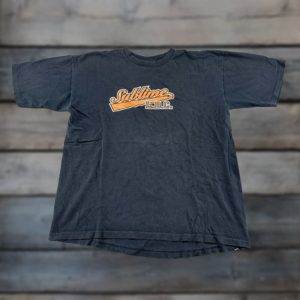 Vintage VINTAGE Sublime Shirt Mens XL Black Short Sleeve Crew Neck 90s Logo Skull Long Beach Cali 90s Men’s Shirts Size US XL / EU 56 / 4 - 1 Thumbnail