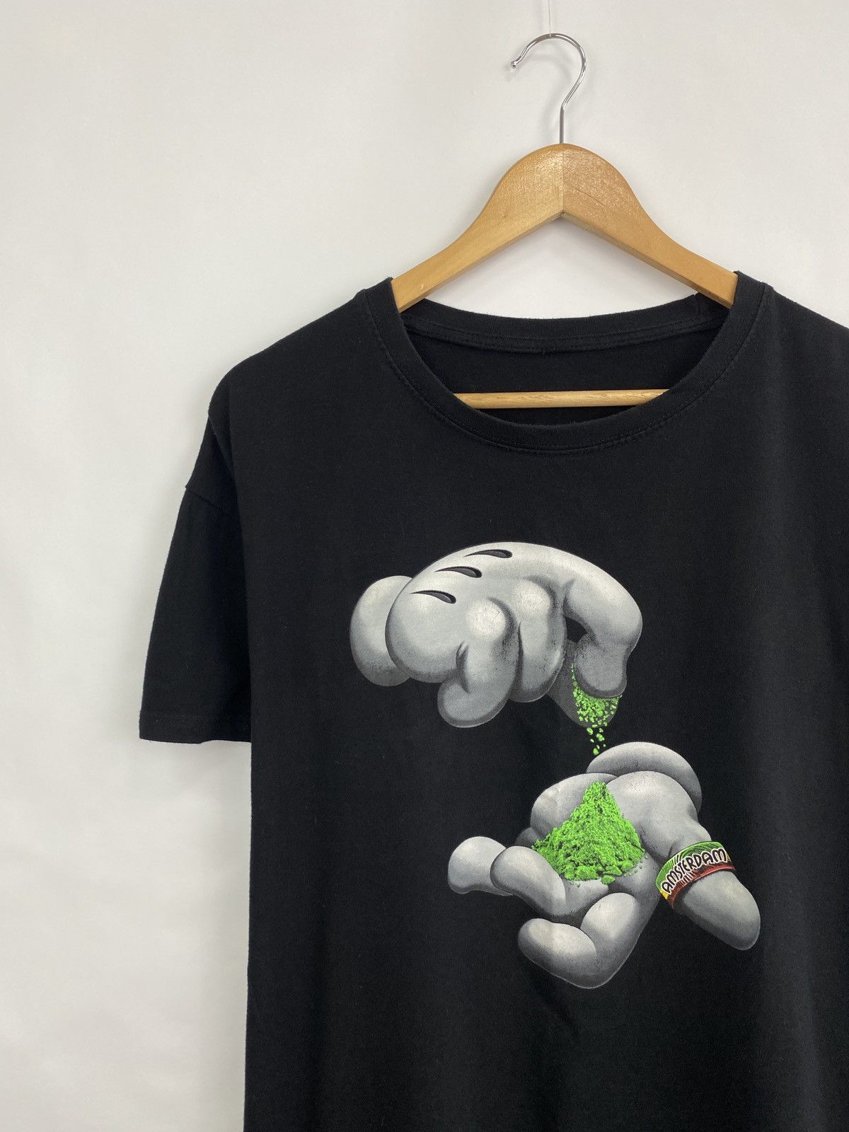 Vintage Y2K Amsterdam Marijuana Cannabis T-Shirt Rare Retro Hype Size US XL / EU 56 / 4 - 2 Thumbnail