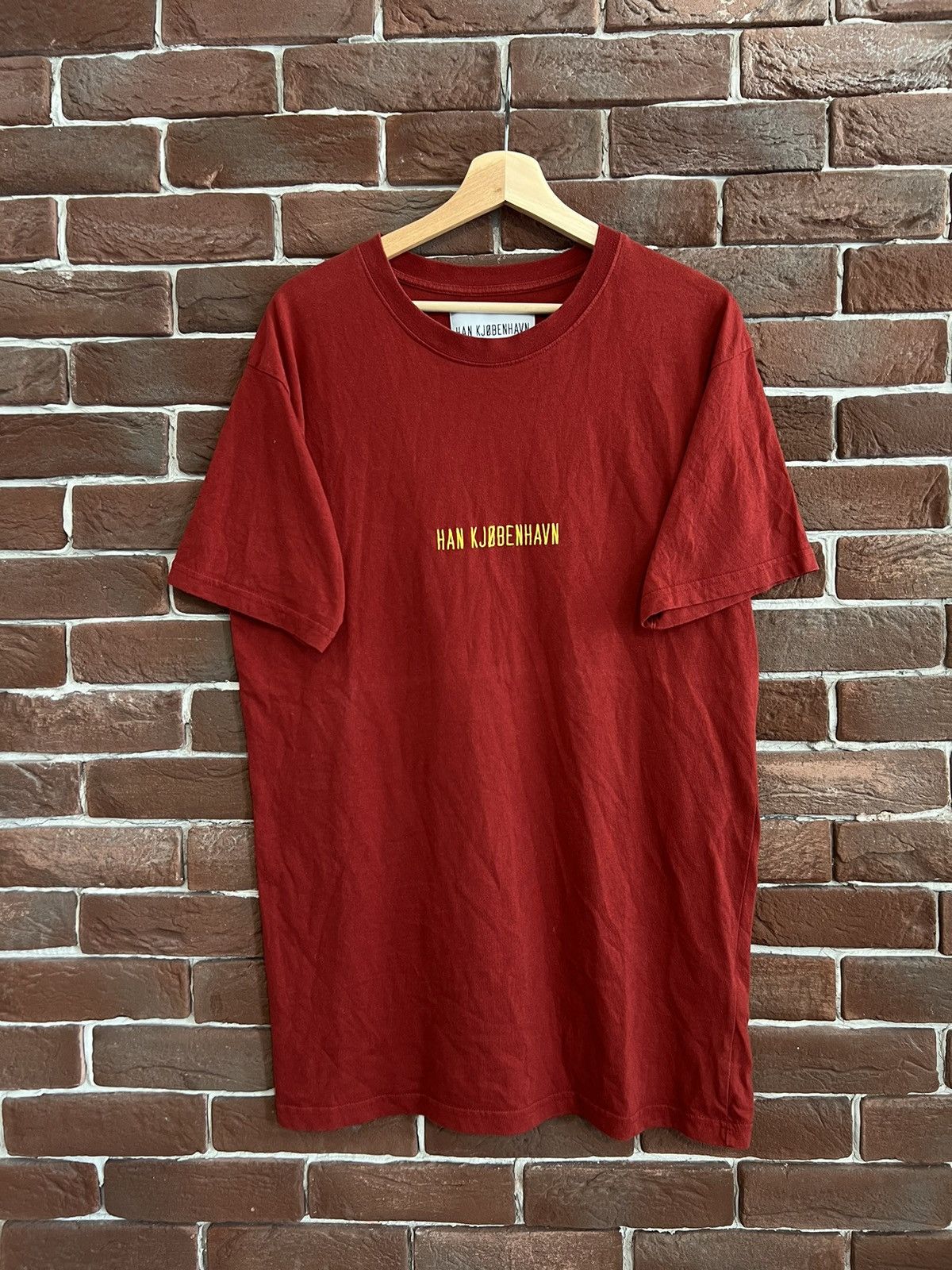 Han Kjobenhavn Rare Han Kjobenhavn Embroided Logo Hype Streetwear Large Red Size US L / EU 52-54 / 3 - 1 Thumbnail