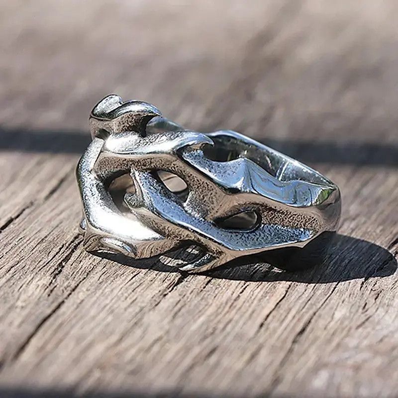 Jewelry × Vintage Vintage Hollow Out Design Crown of Thorns Ring Size ONE SIZE - 1 Thumbnail
