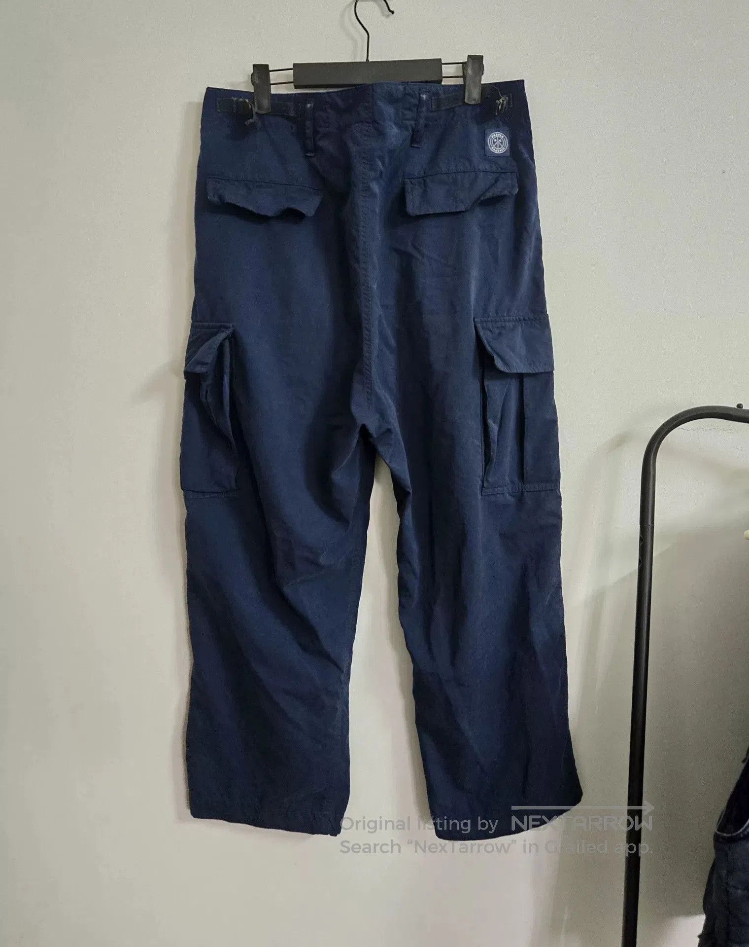 Porter Classic Porter Classic Indigo Nylon Cargo Pants. Size US 35 - 2 Thumbnail