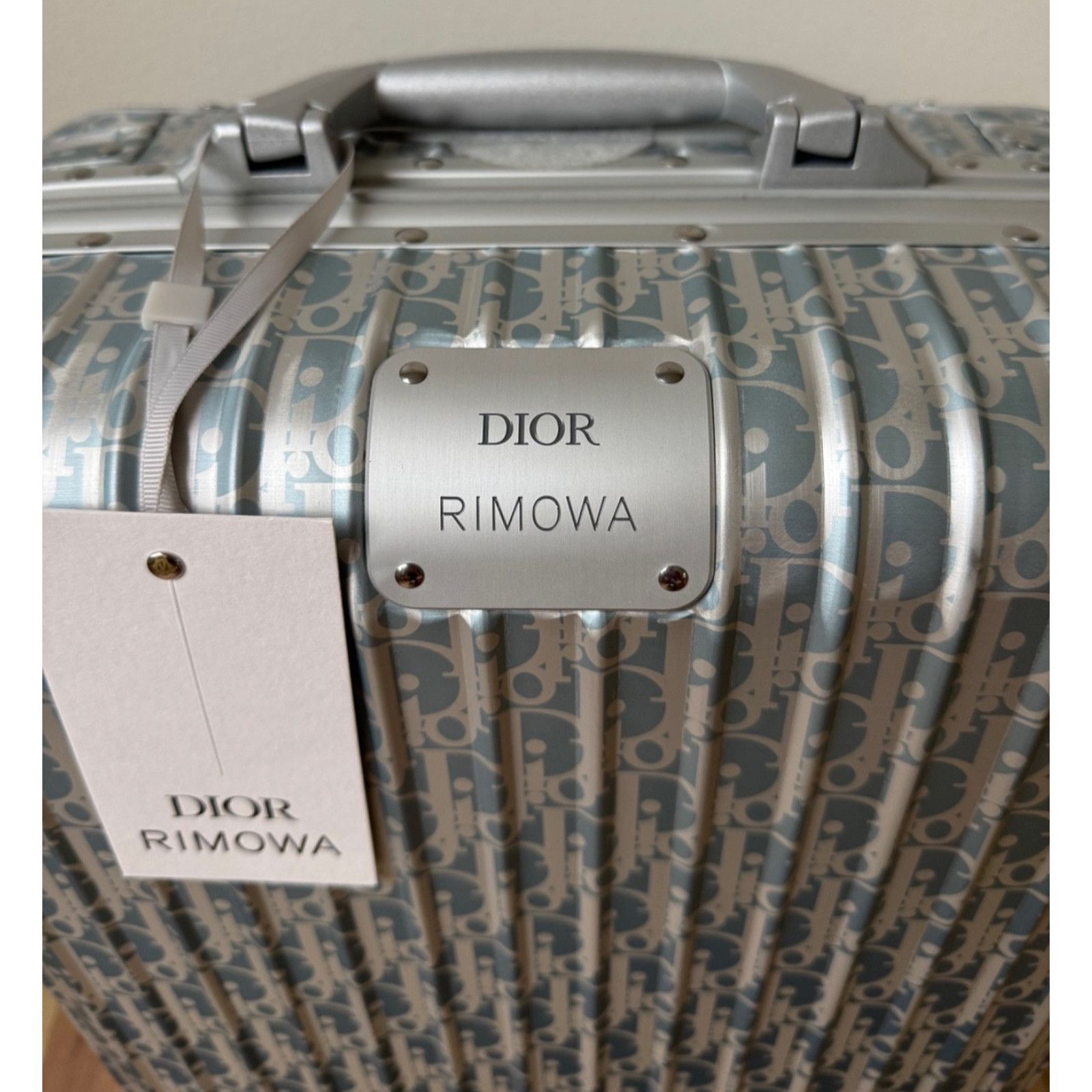 Dior Dior x Rimowa 4-Wheel Cabin Suitcase Aluminium Silver Size ONE SIZE - 5 Thumbnail