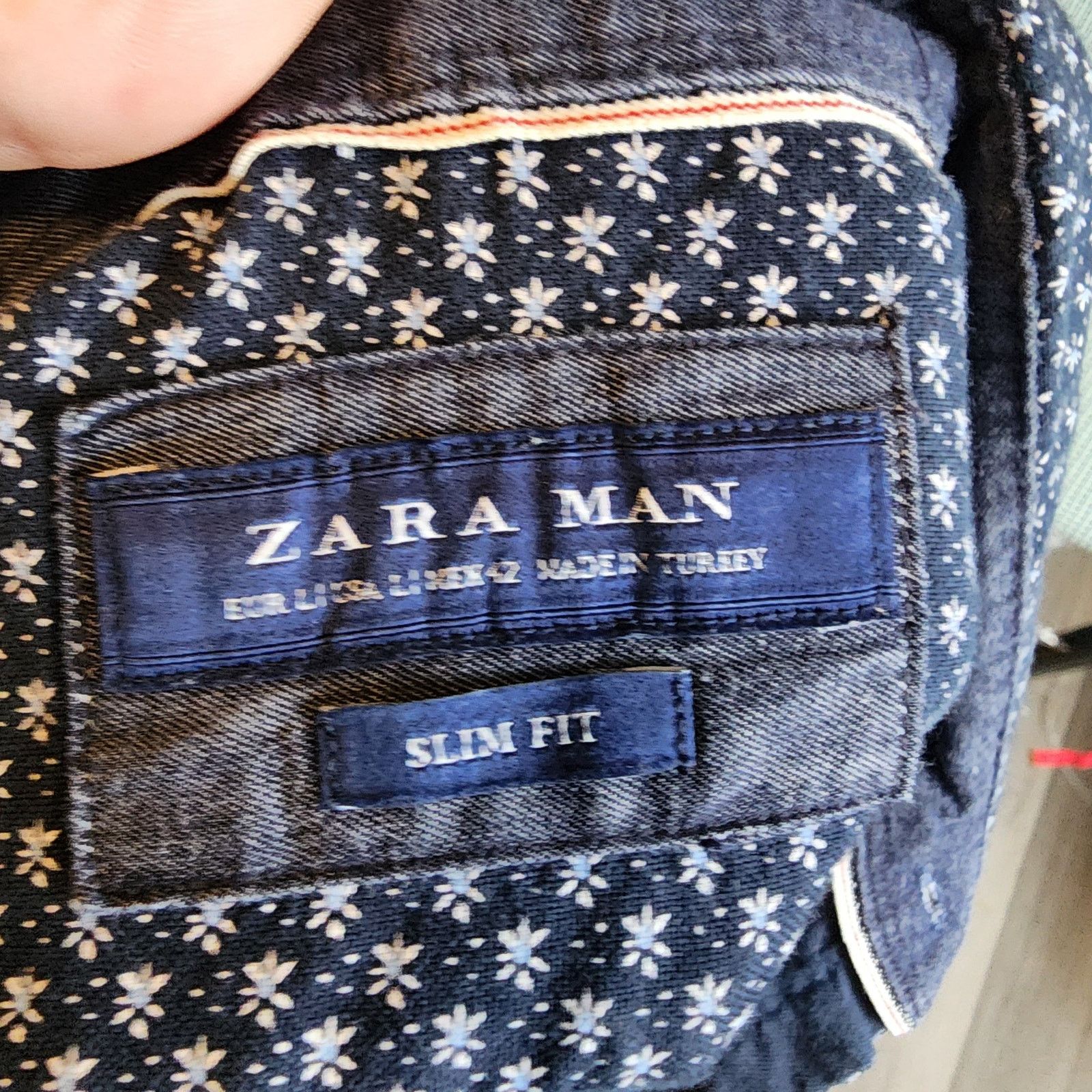 Zara Zara Man Slim Fit Dark Gray Long Sleeve Shirt Size US L / EU 52-54 / 3 - 6 Thumbnail