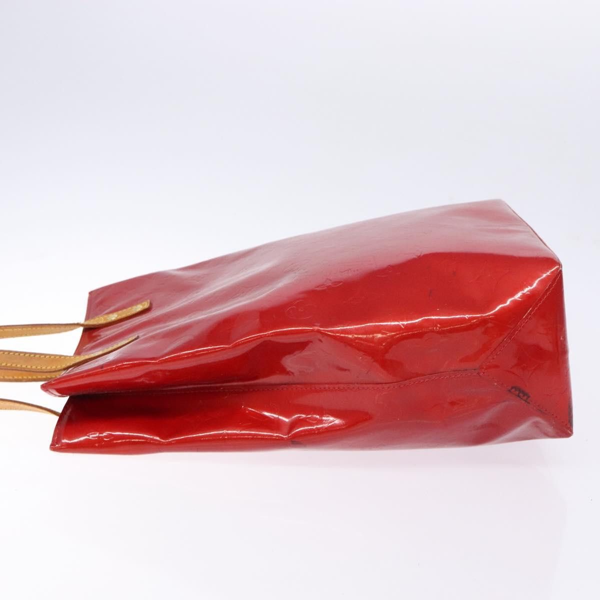 Louis Vuitton LOUIS VUITTON Monogram Vernis Reade MM Hand Bag Red Rouge Size ONE SIZE - 5 Thumbnail