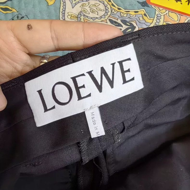 Loewe LOEWE Black wool trousers Size 34S - 2 Thumbnail
