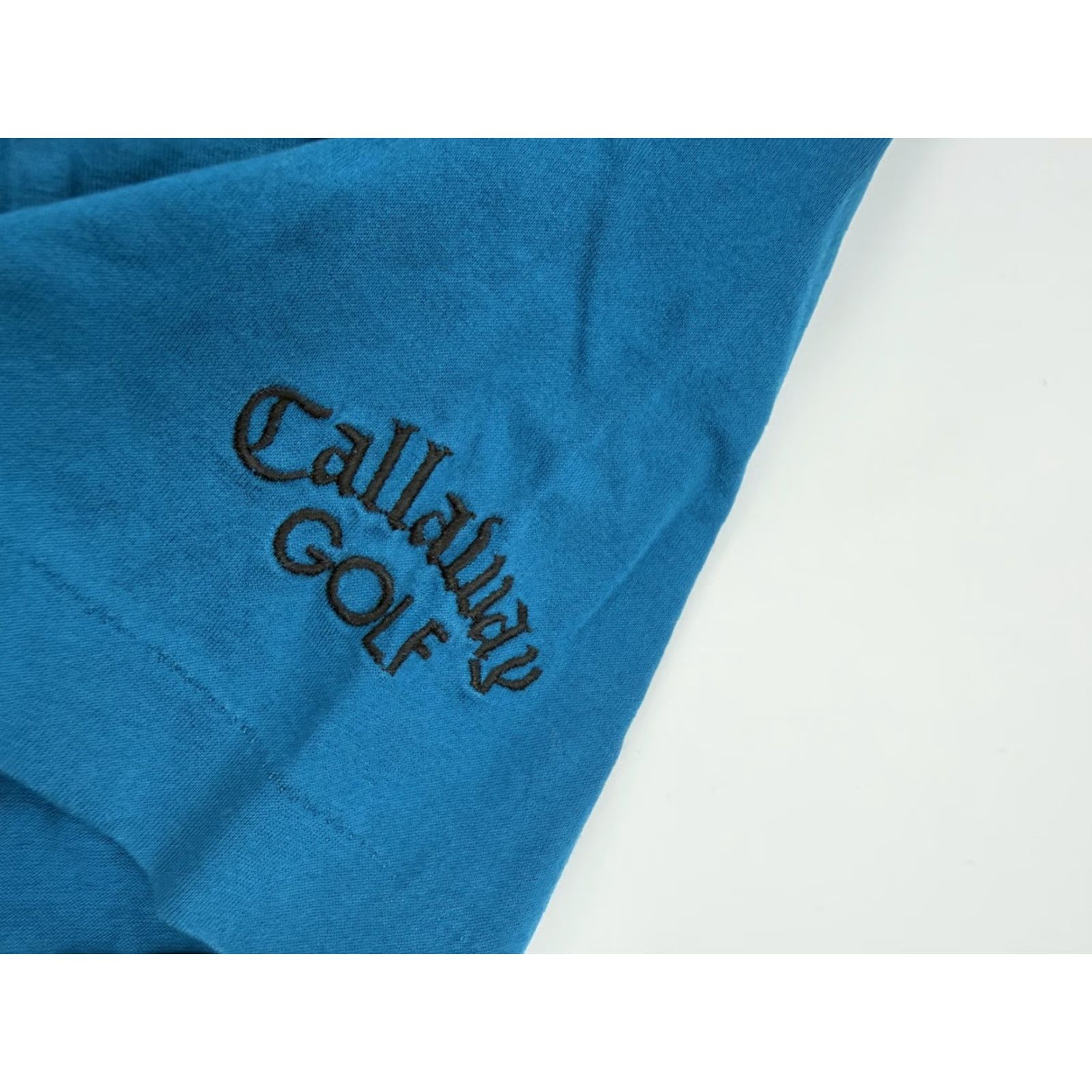 Callaway VTG Callaway Golf Polo Shirt Mens M Blue Pima Cotton Pocket Single Stitch Short Sleeve Breathable Jersey Embroidered Logo Golf Shirt Mens Size US M / EU 48-50 / 2 - 5 Thumbnail