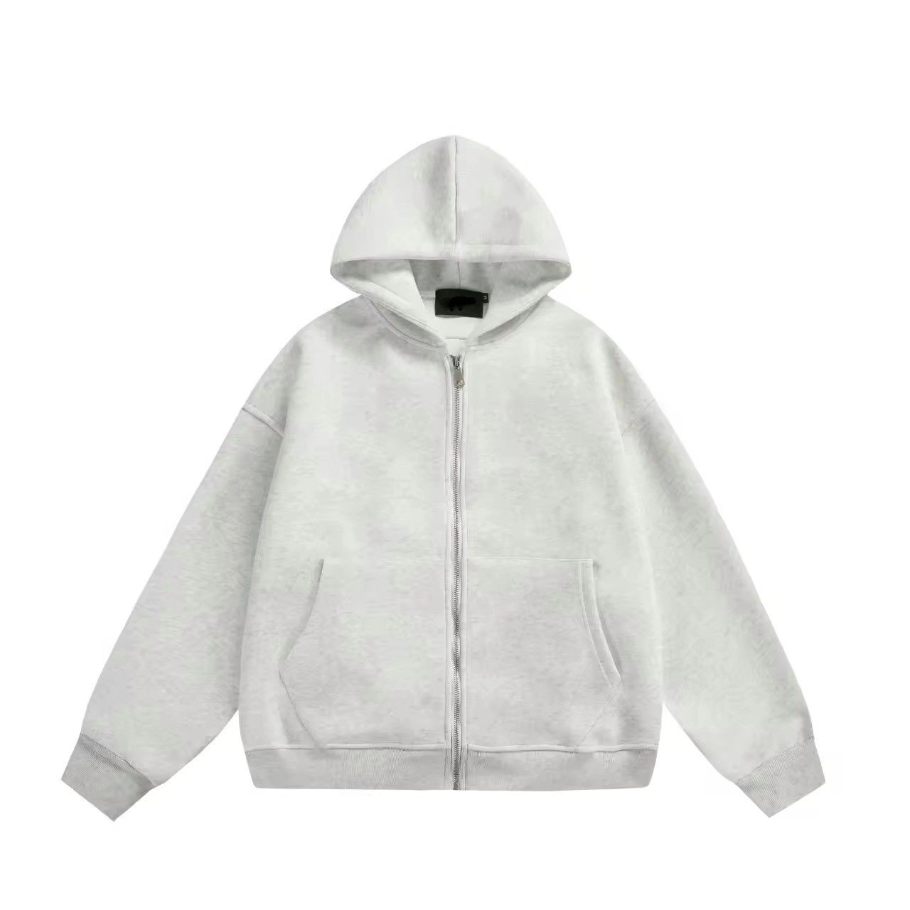 Other Streetwear Gray Trendy Zipper Hoodie Jacket Size US L / EU 52-54 / 3 - 5 Thumbnail
