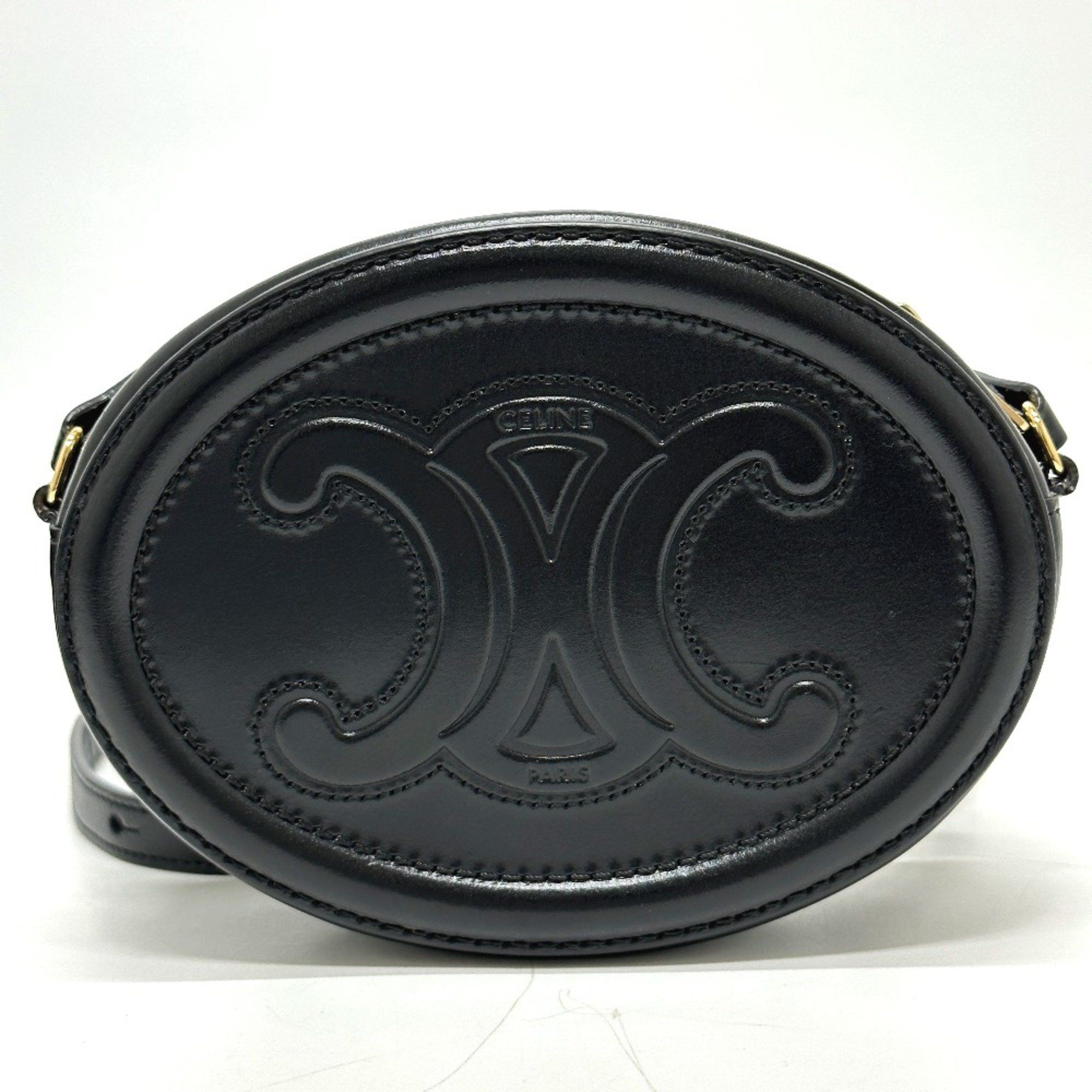 Celine CELINE Triomphe crossbody bag Shoulder Bag Black Size ONE SIZE - 1 Thumbnail