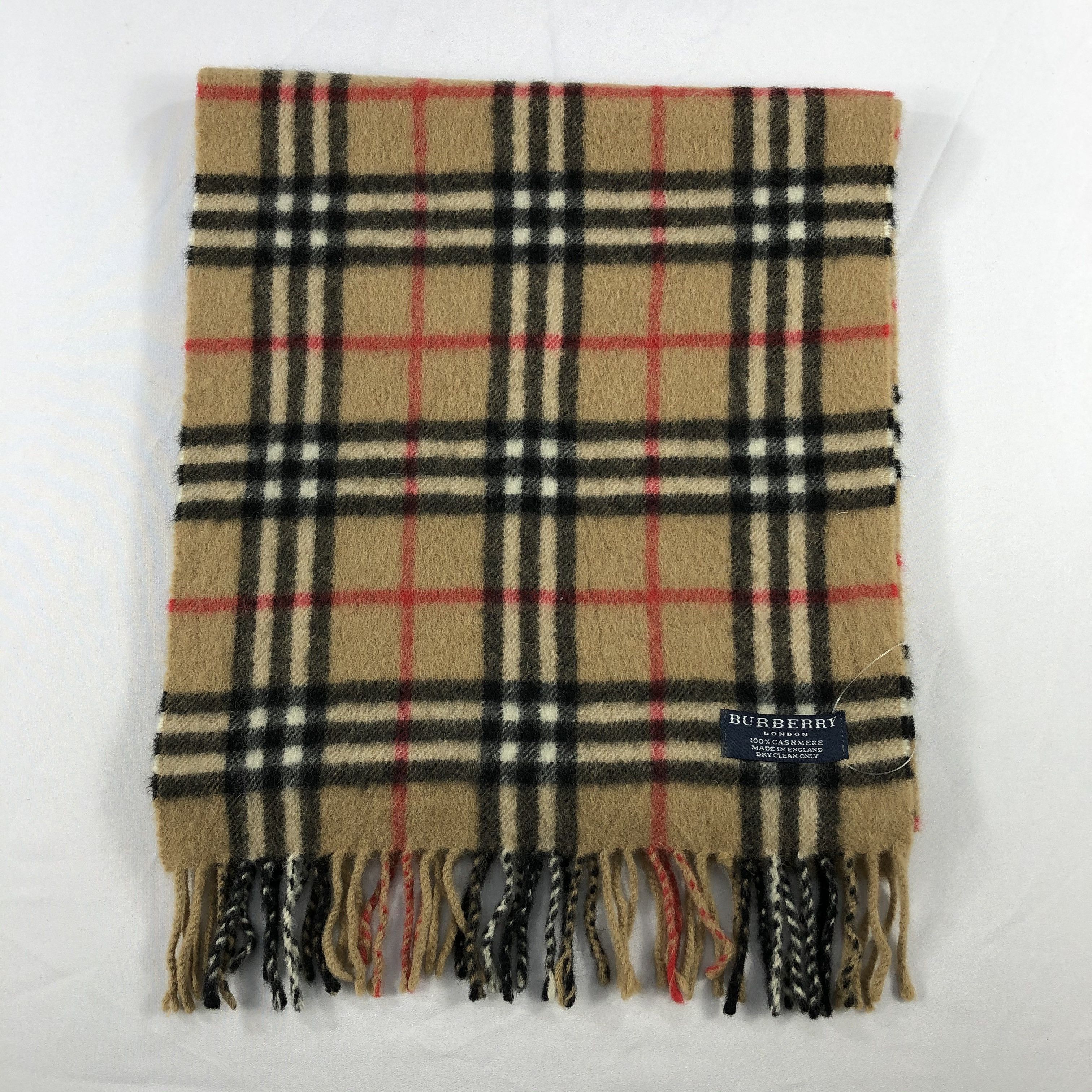 Burberry × Vintage Vintage Burberry Scarf - WW3123 Size ONE SIZE - 2 Thumbnail