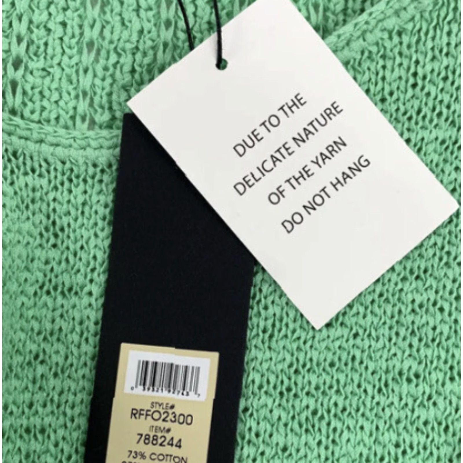 Rachel Zoe Rachel Zoe Ladies Green Long Sleeve Sweater Size Small Cotton Blend Casual Knit Womens Size S / US 4 / IT 40 - 5 Thumbnail