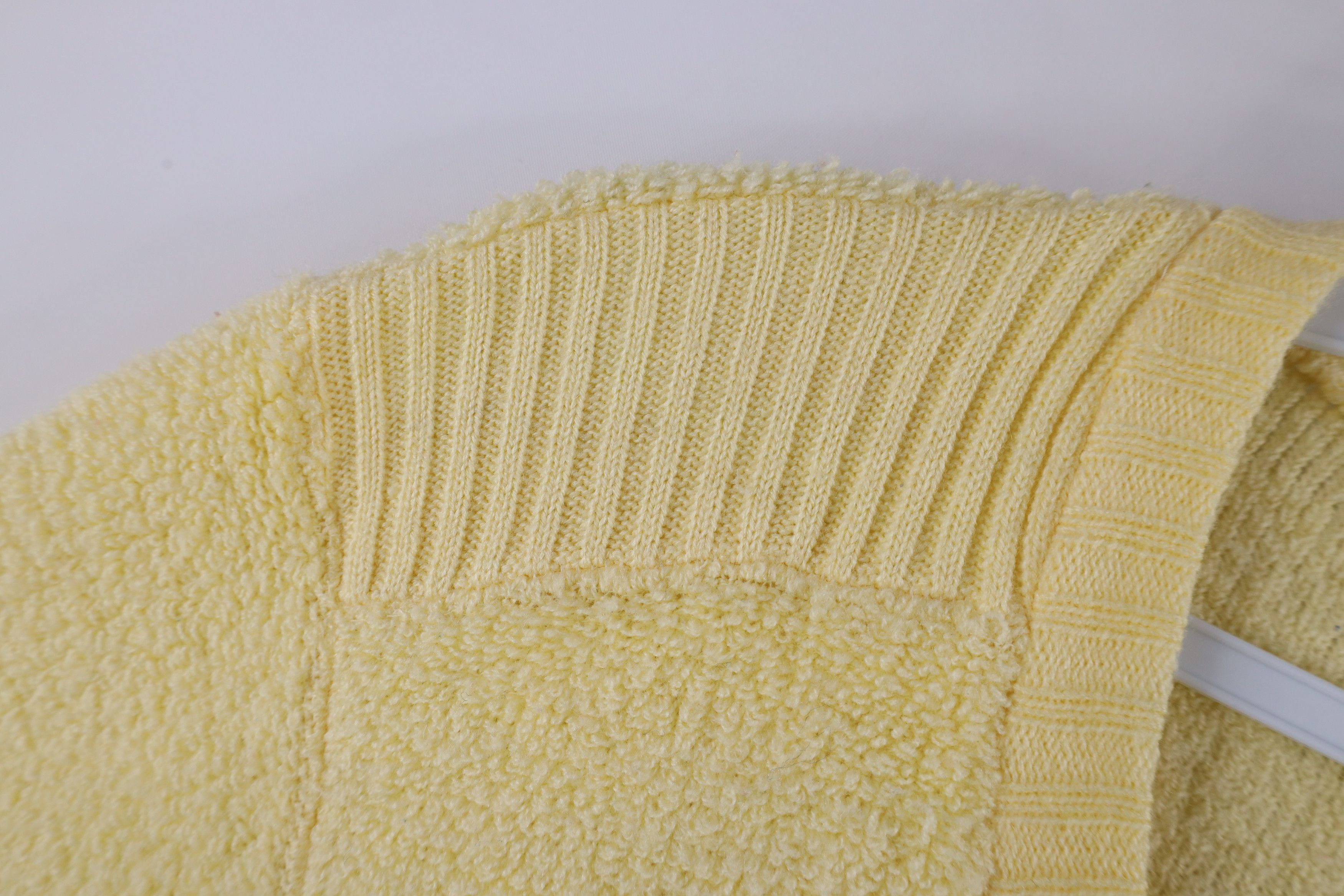 Vintage Vintage 70s Streetwear Terry Cloth Knit Sweater Yellow Size US M / EU 48-50 / 2 - 5 Thumbnail