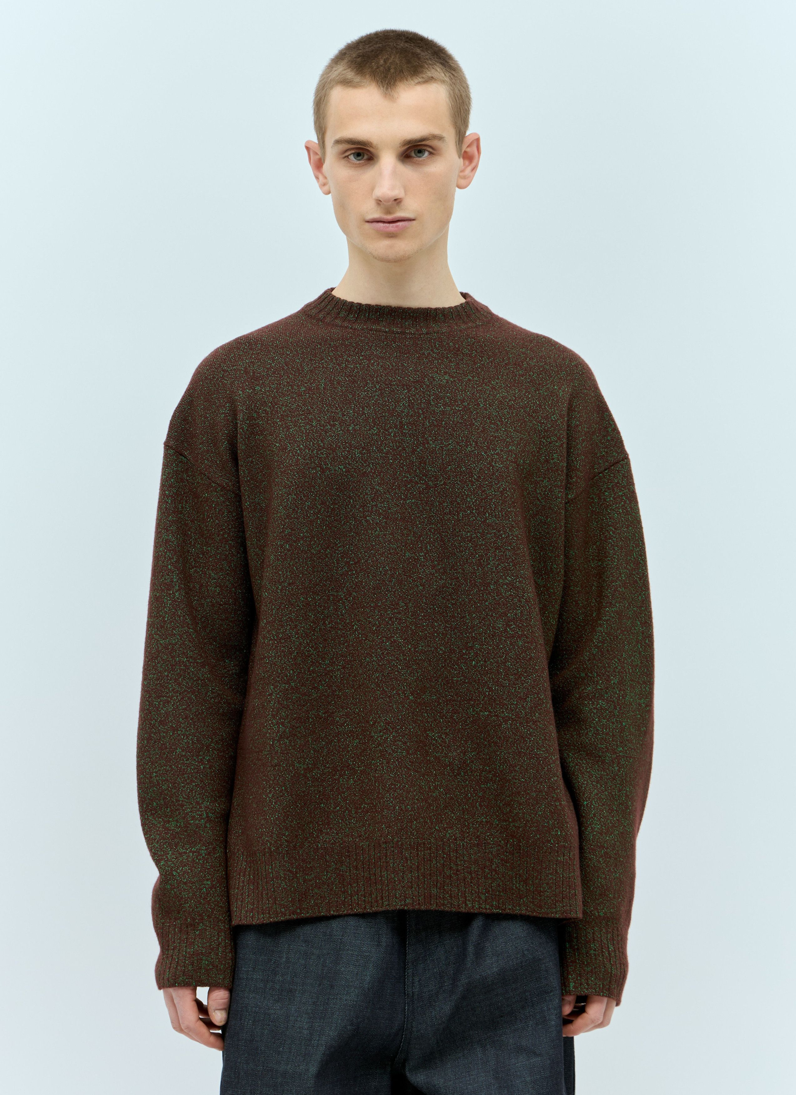 o1mt1gz0625 Oversize Sweater in Brown