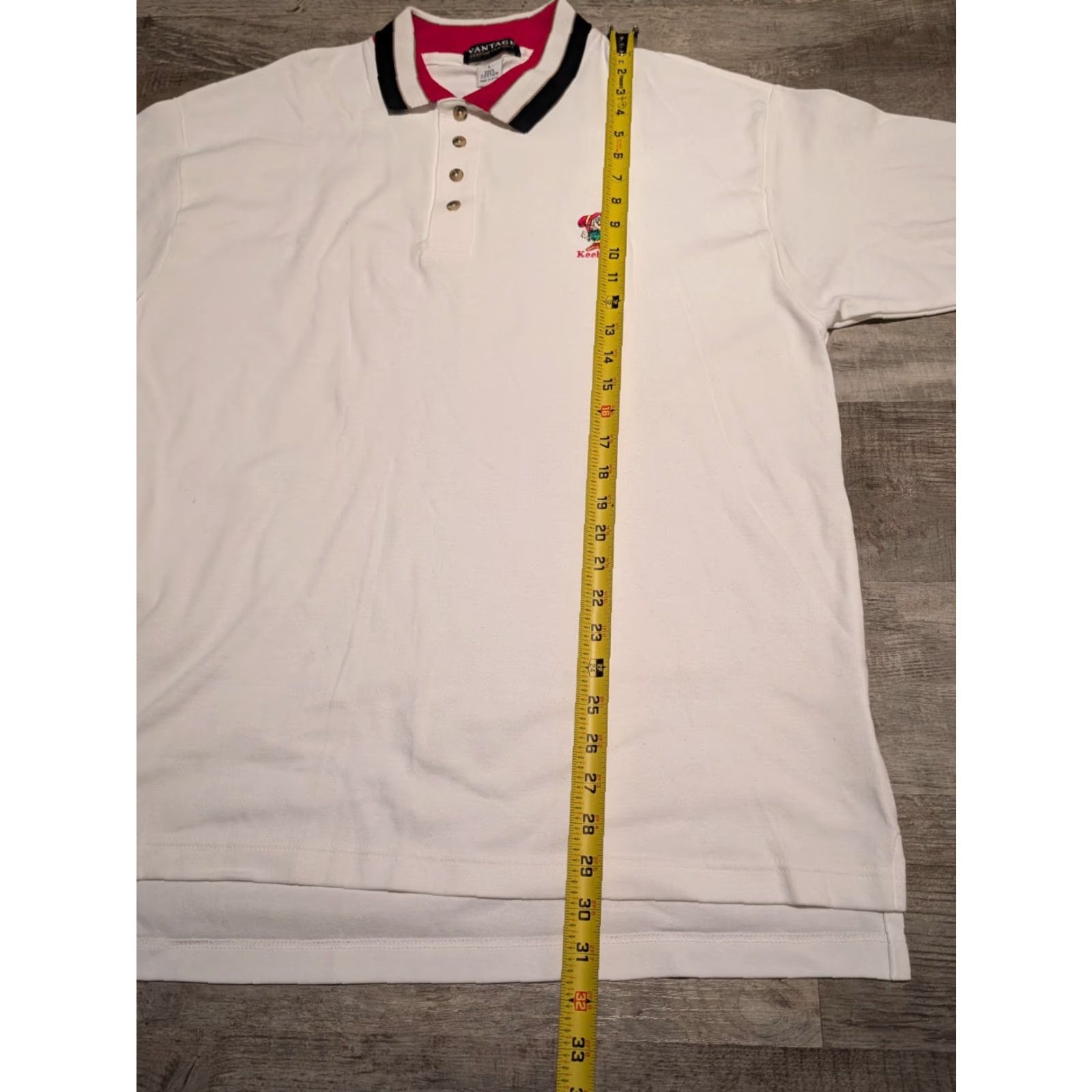 Vintage VINTAGE Keebler Elf Polo Shirt Mens L White 100% Cotton Short Sleeve Casual Golf Preppy USA Made - Vantage Custom Classics Size US L / EU 52-54 / 3 - 5 Thumbnail