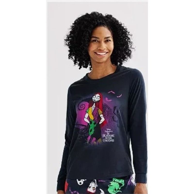 Disney 2 Pc Disney Nightmare Before Christmas LS PJ Set- Size Small Size ONE SIZE - 4 Thumbnail